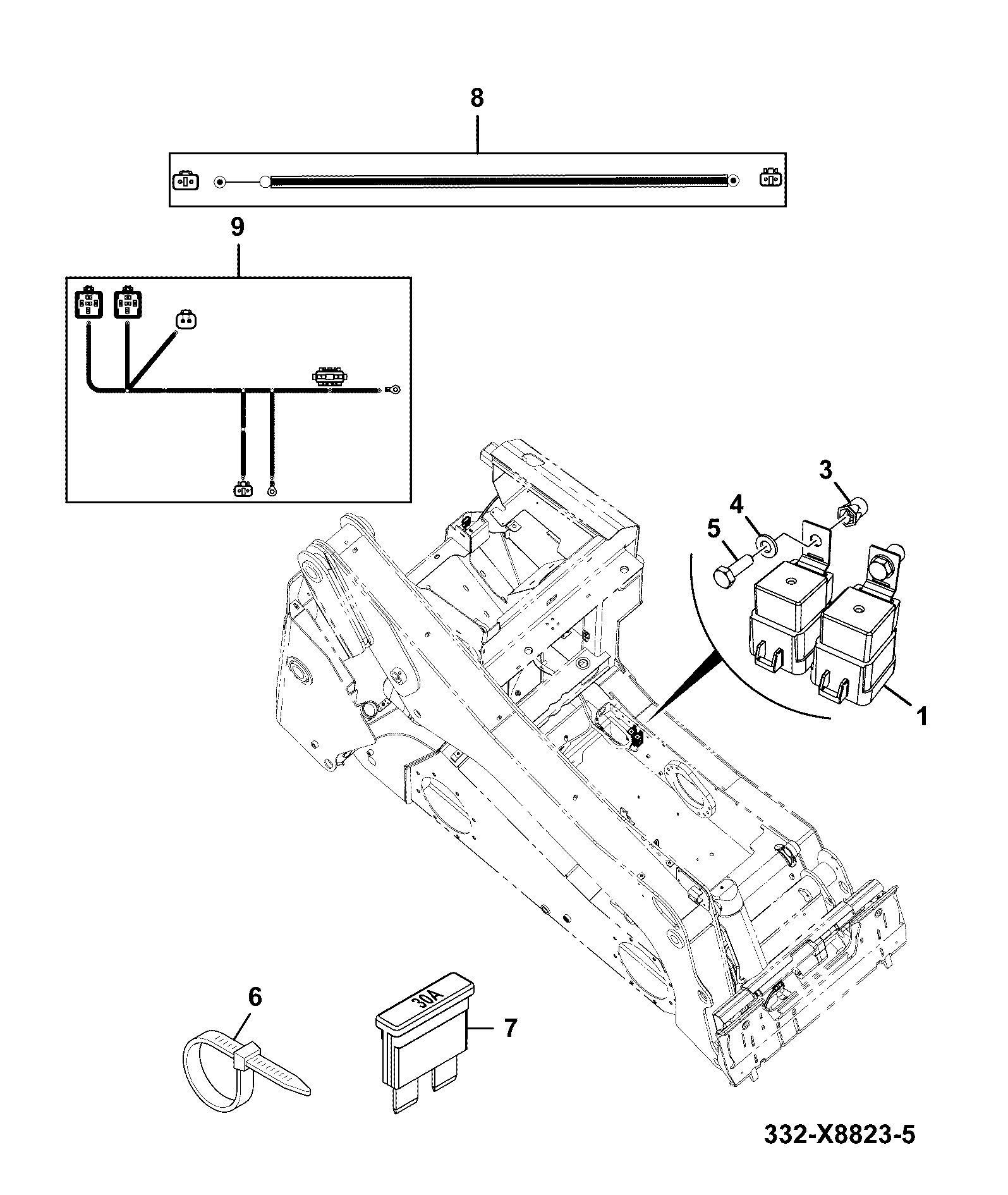 Жгут проводов 721/X1839 JCB