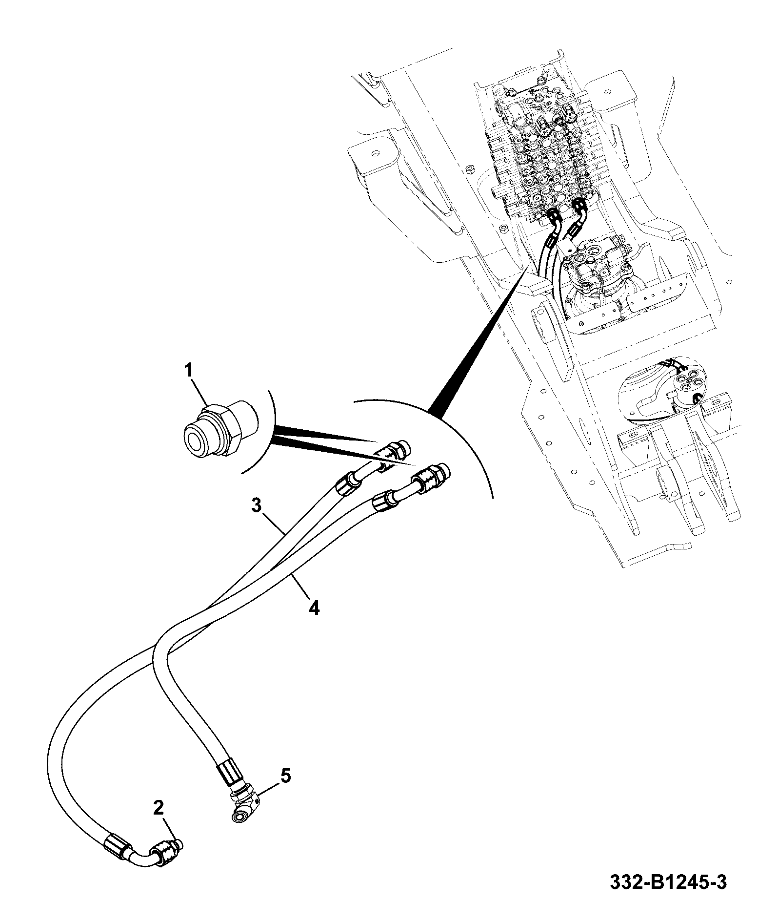 Шланг 332/B4735 JCB