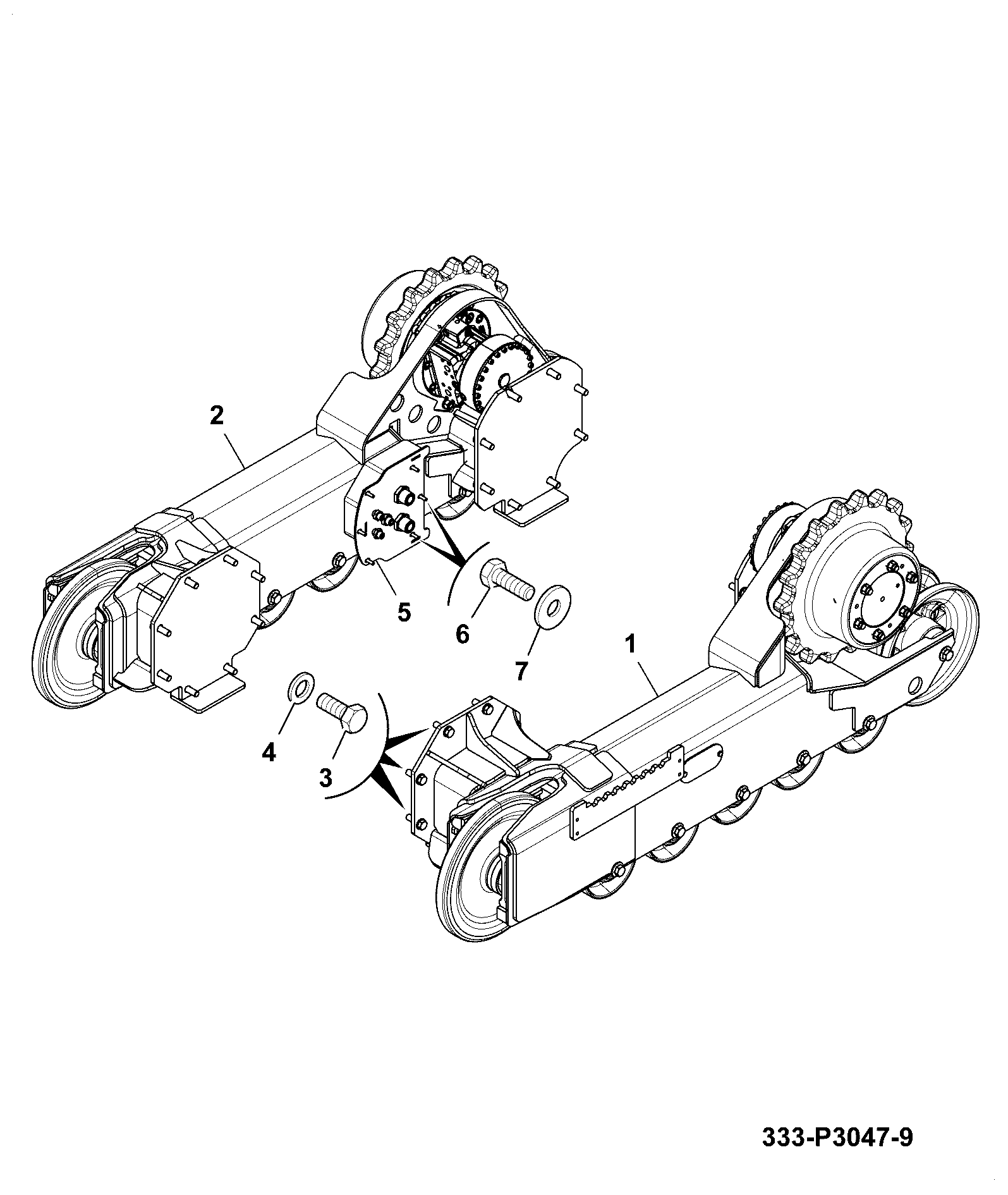 Гусеница 333/P2610 JCB