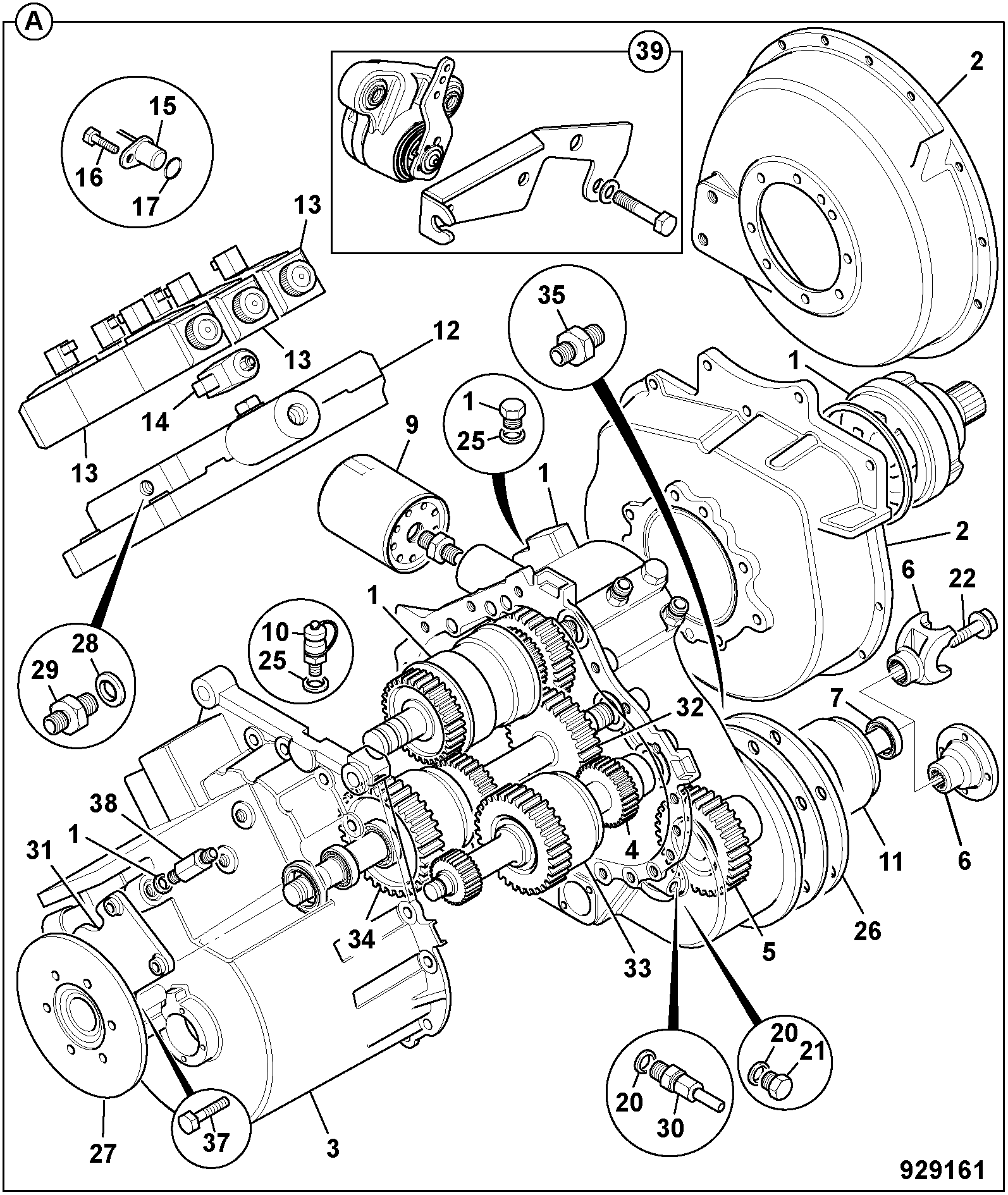 Коробка передач 460/M0970 JCB