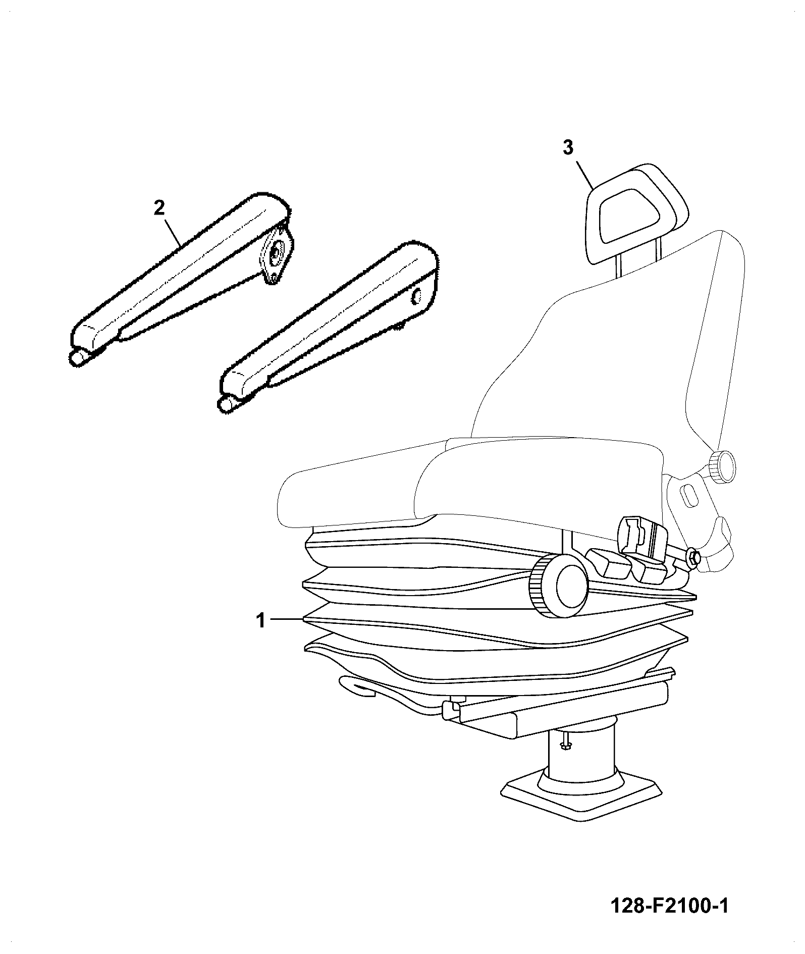 Комплект-headrest 332/H3159 JCB