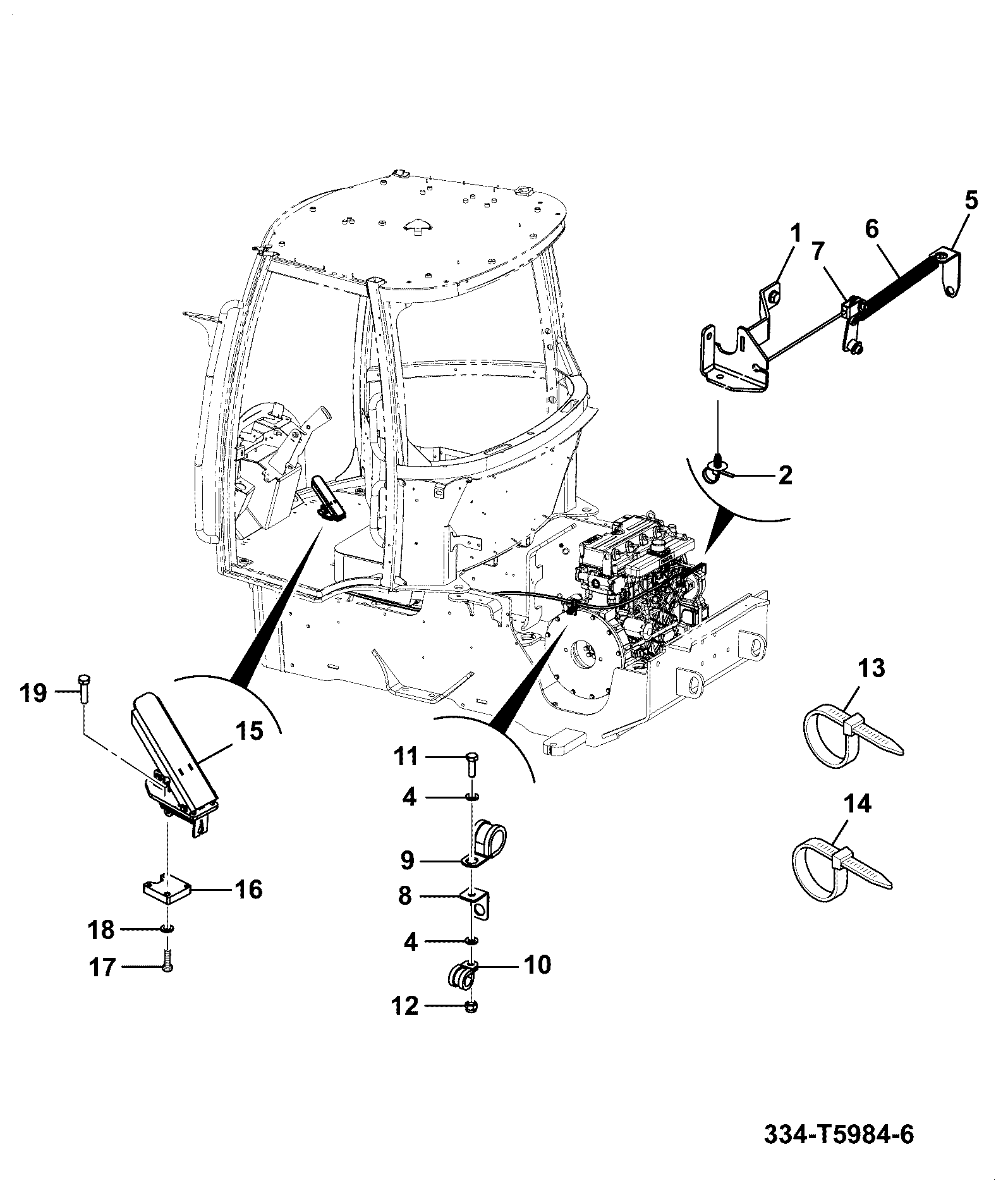 Распорка 334/V0438 JCB