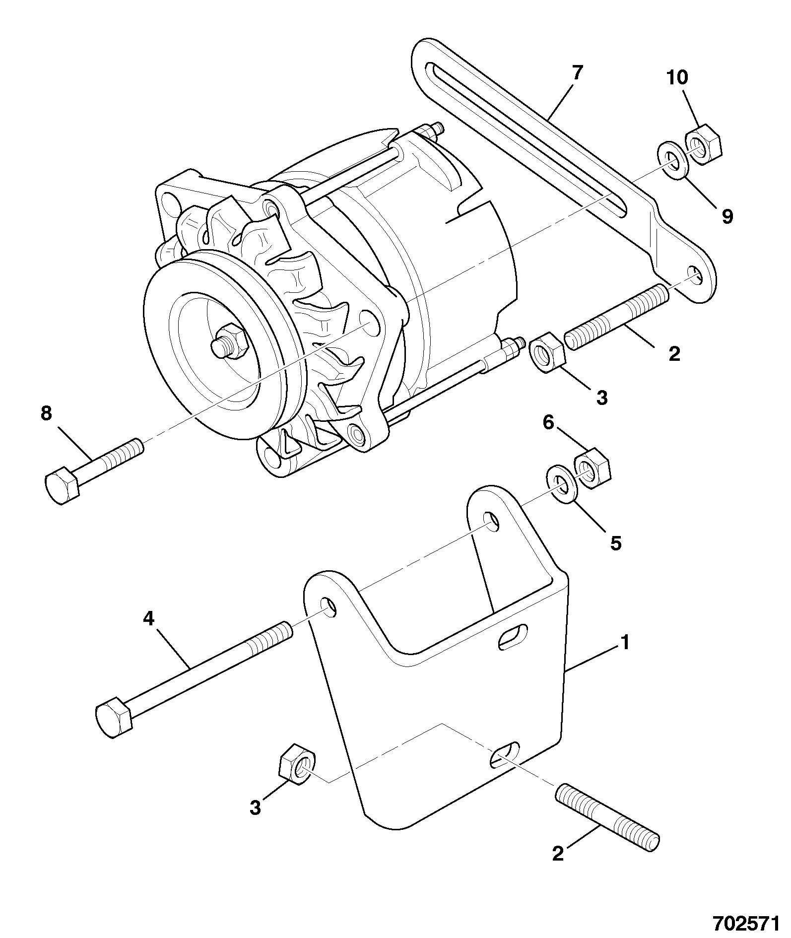 Гайка 02/103544 JCB