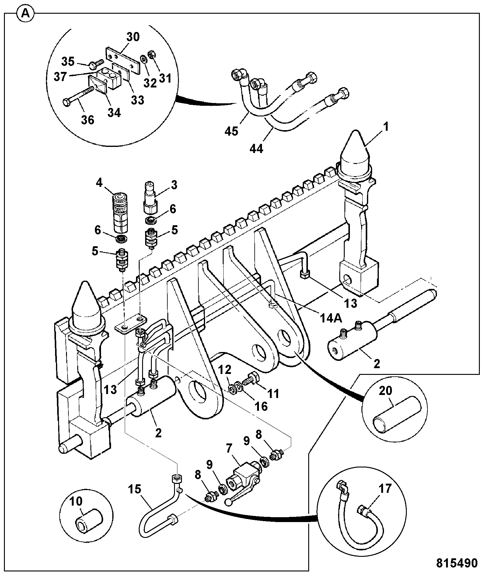 Каретка 514/01000 JCB