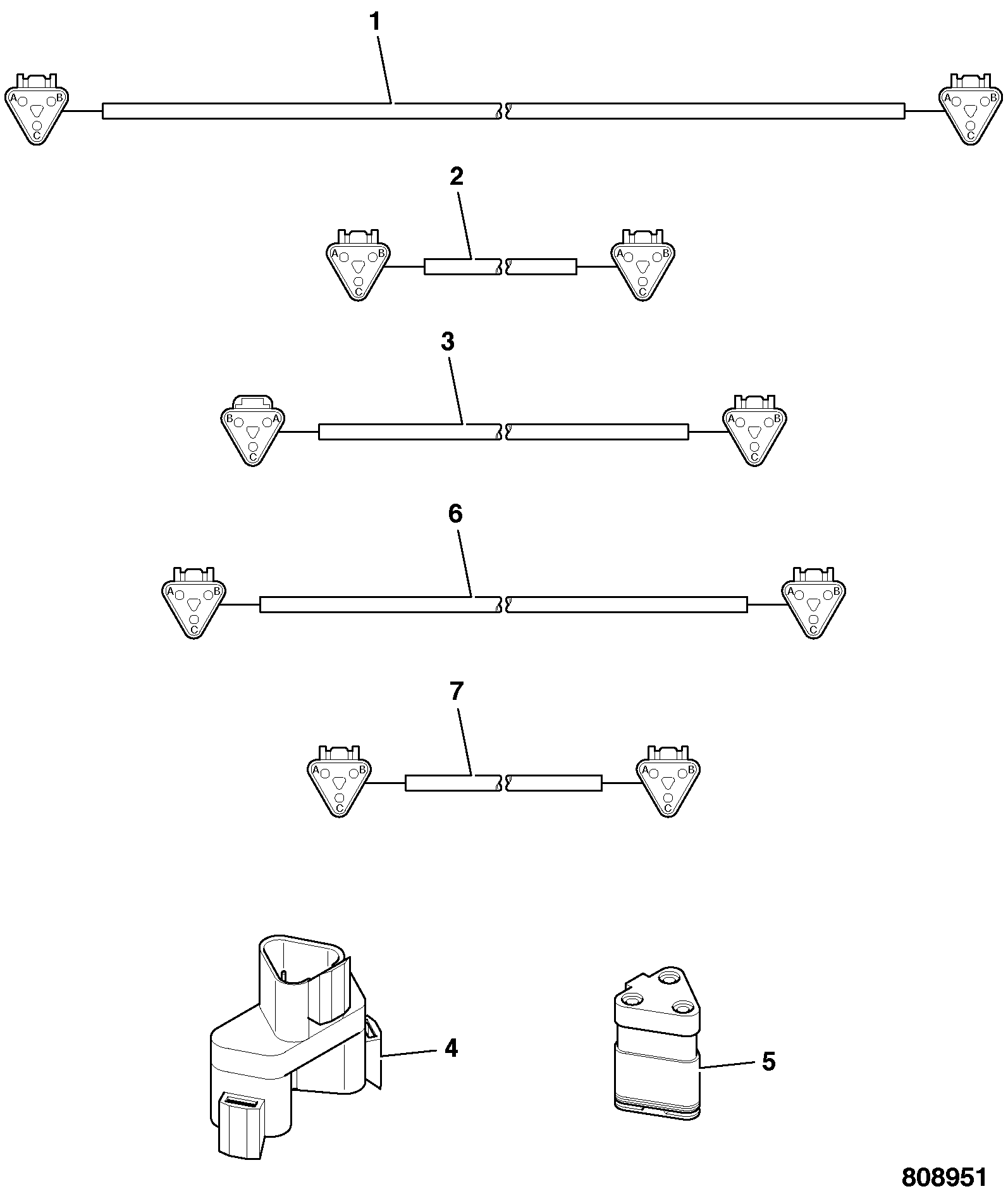 Жгут проводов 727/00008 JCB