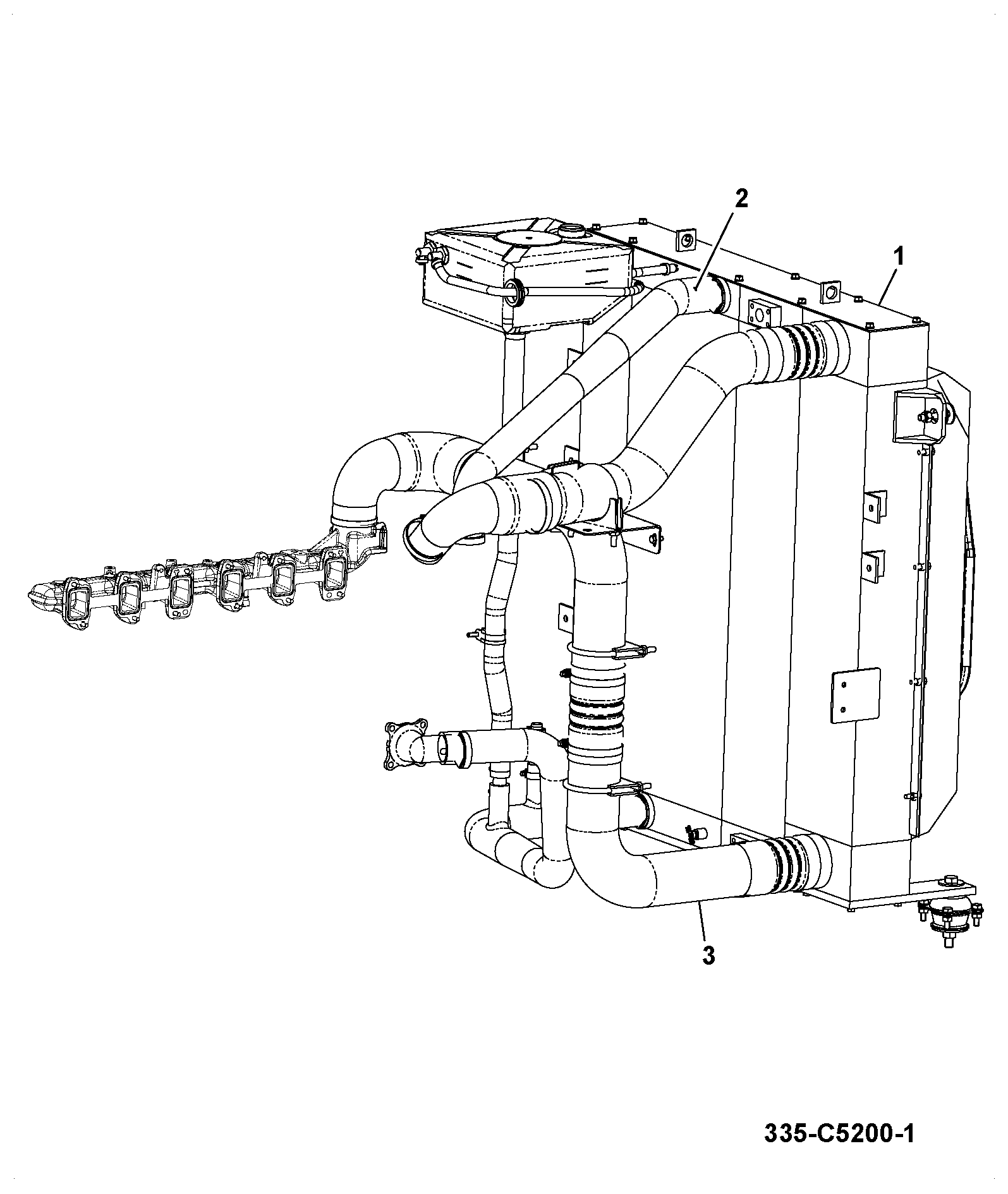 Радиатор охлаждения 334/P6651 JCB