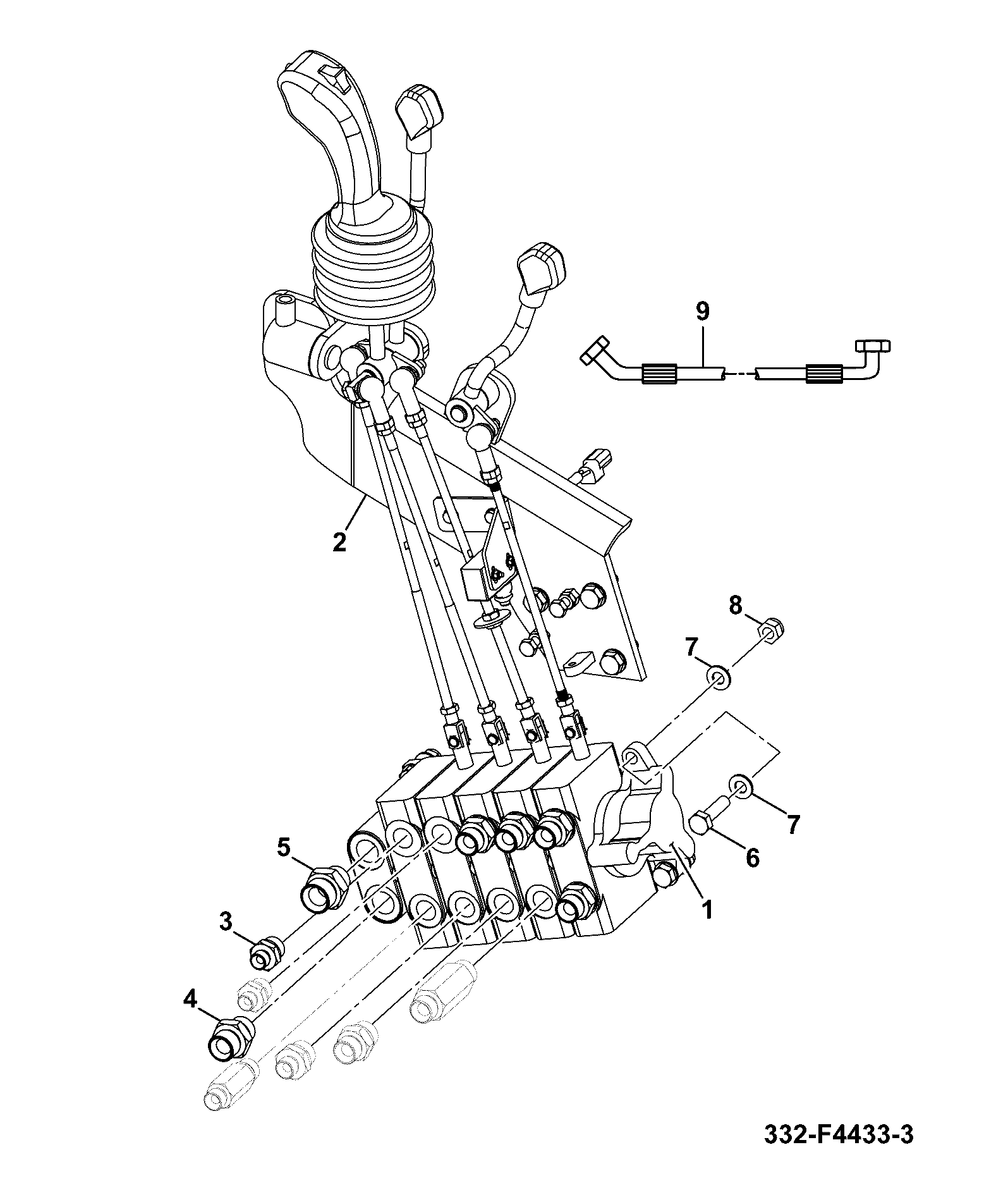 Рычаг 332/H2064 JCB