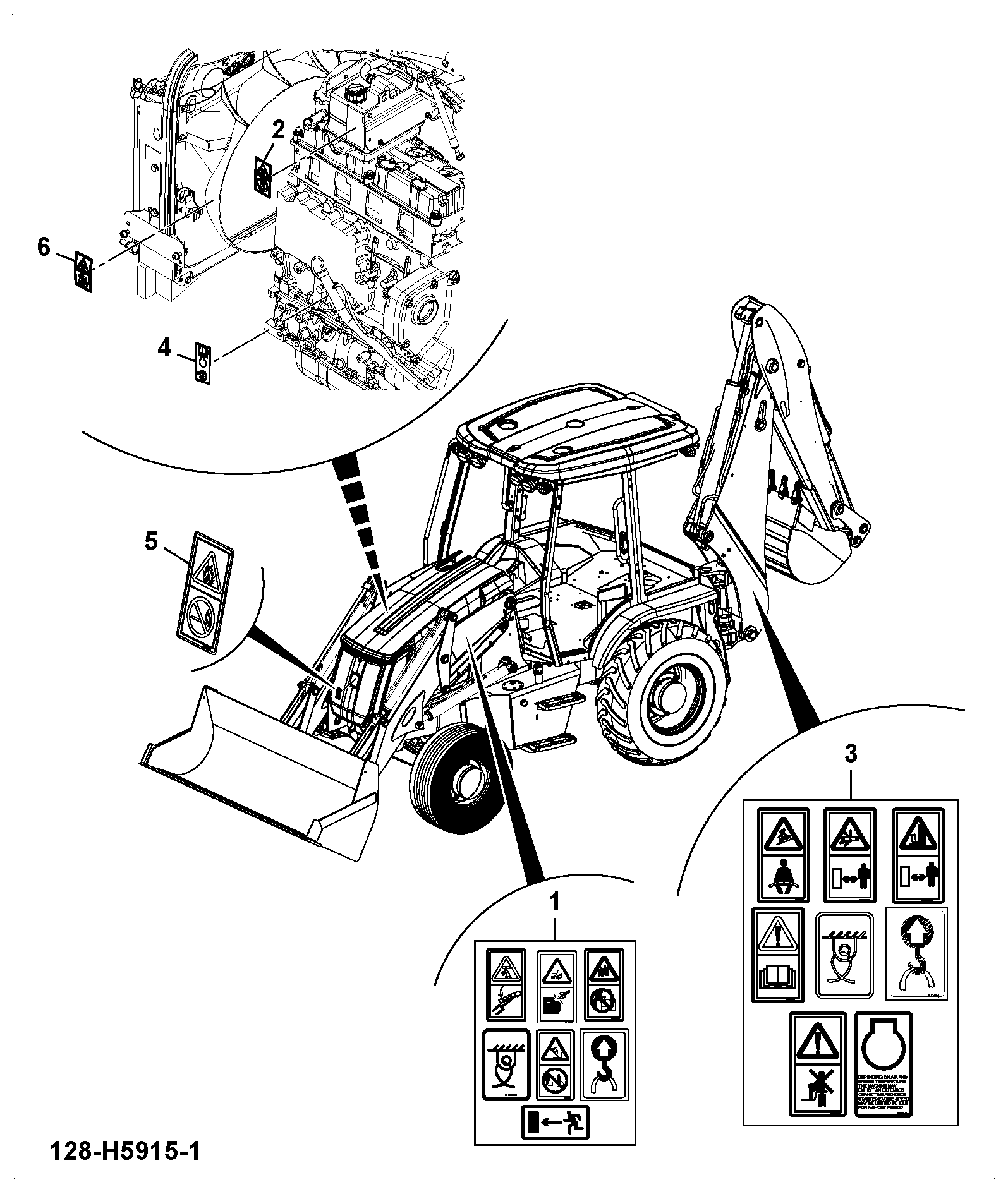 табличка 128/E6405 JCB