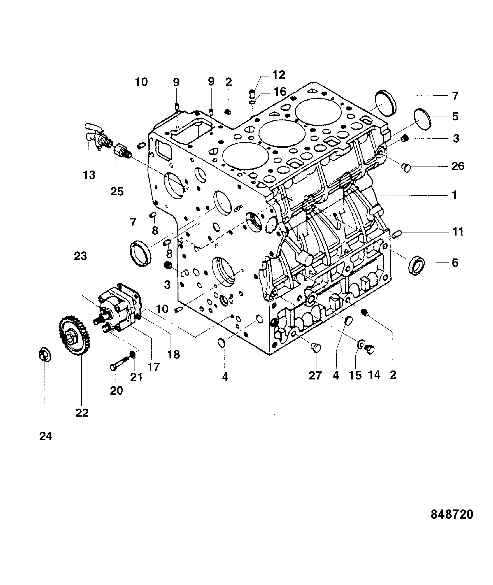 Пробка 7001/31074 JCB