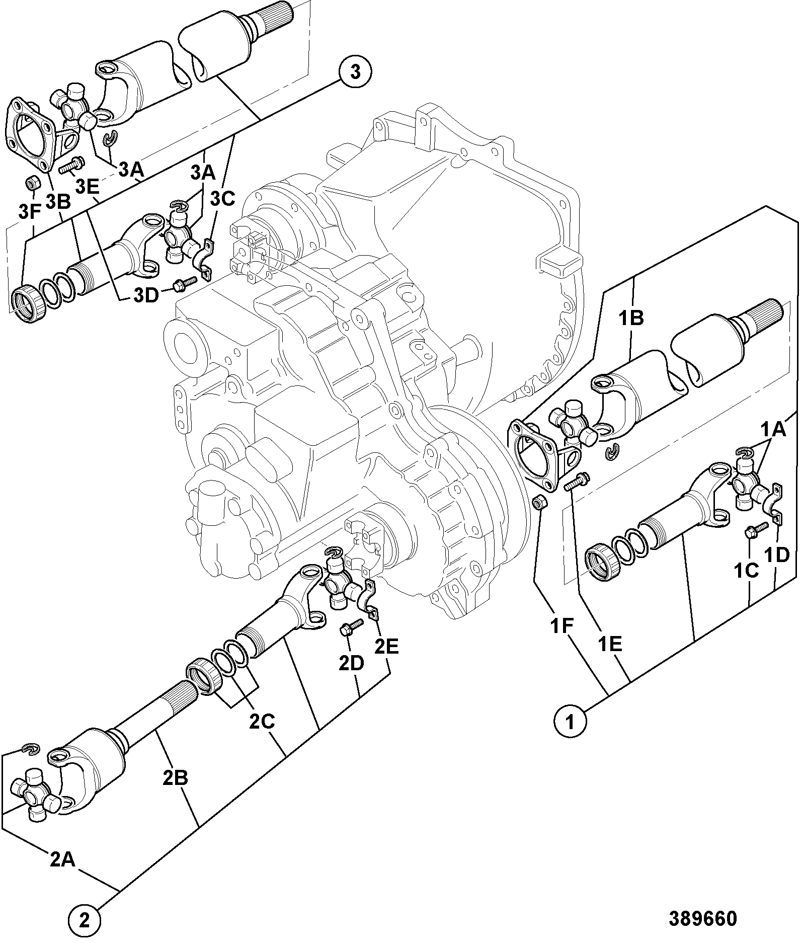 Карданный вал 914/60179 JCB