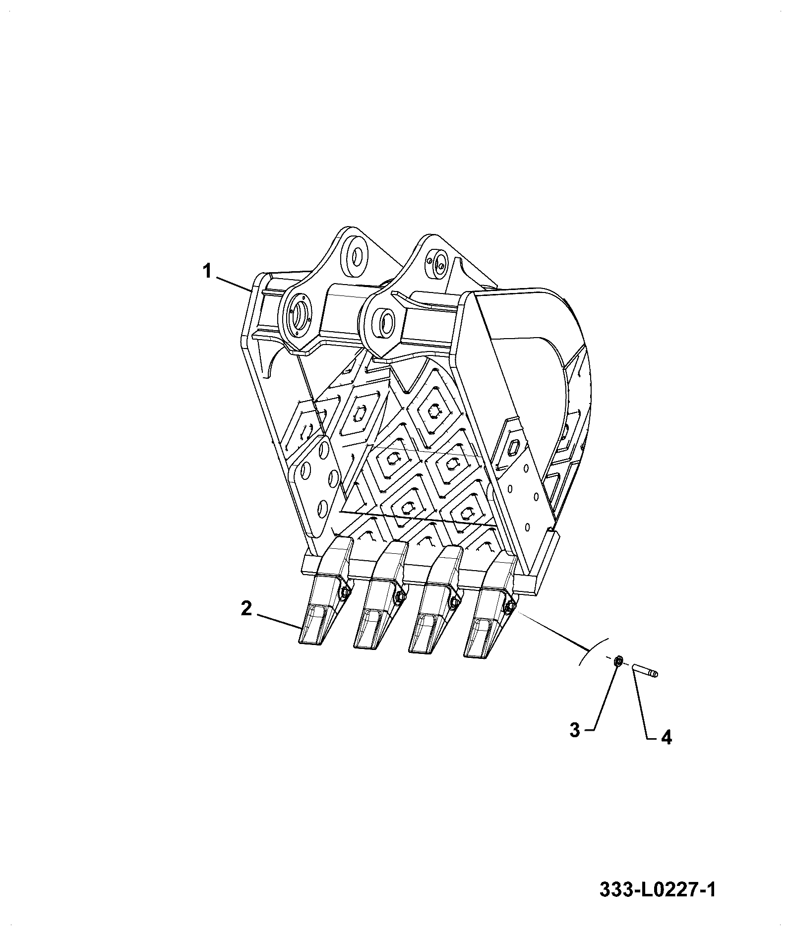 Ковш 333/L0227 JCB
