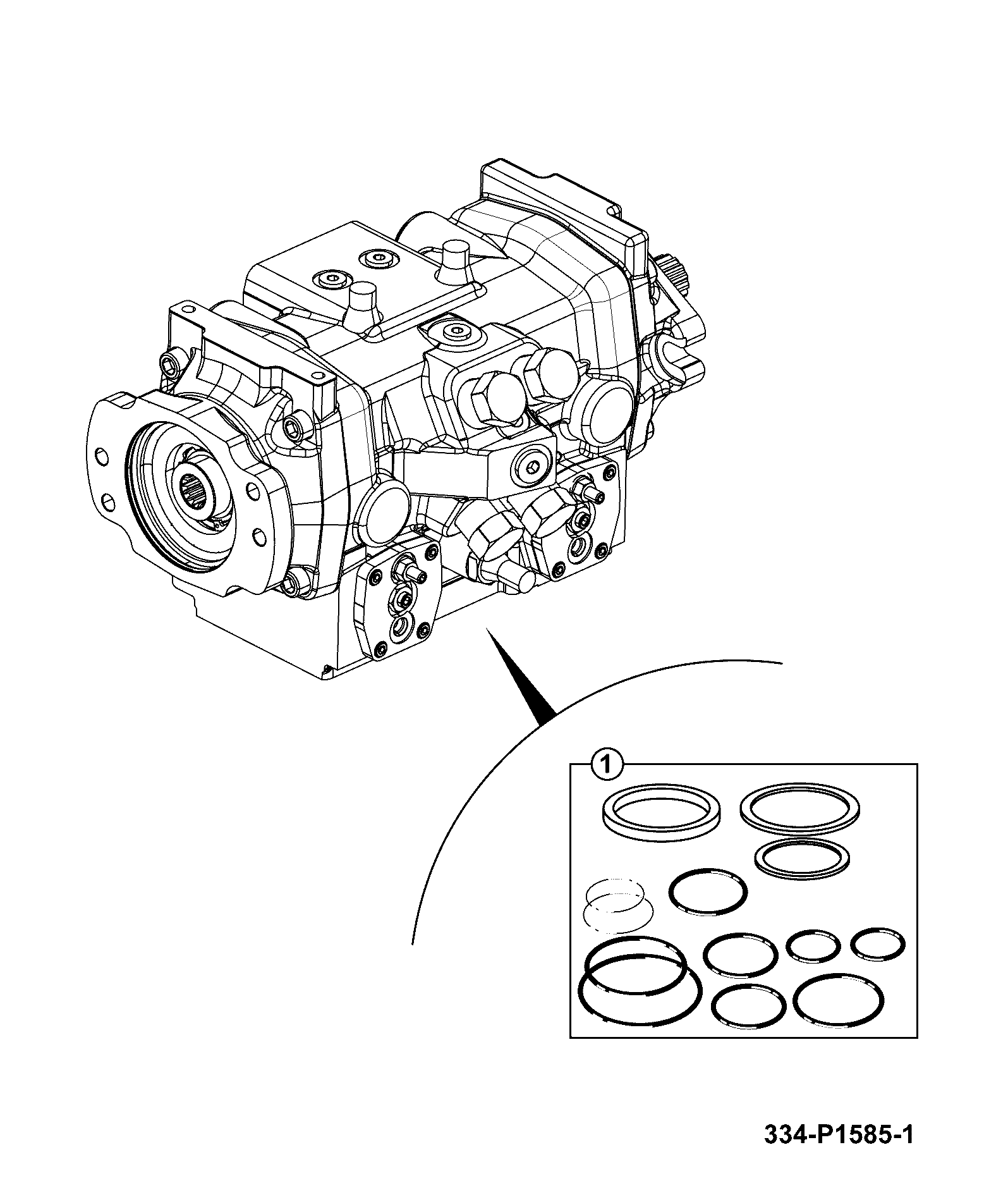 Уплотнение 334/C8545 JCB