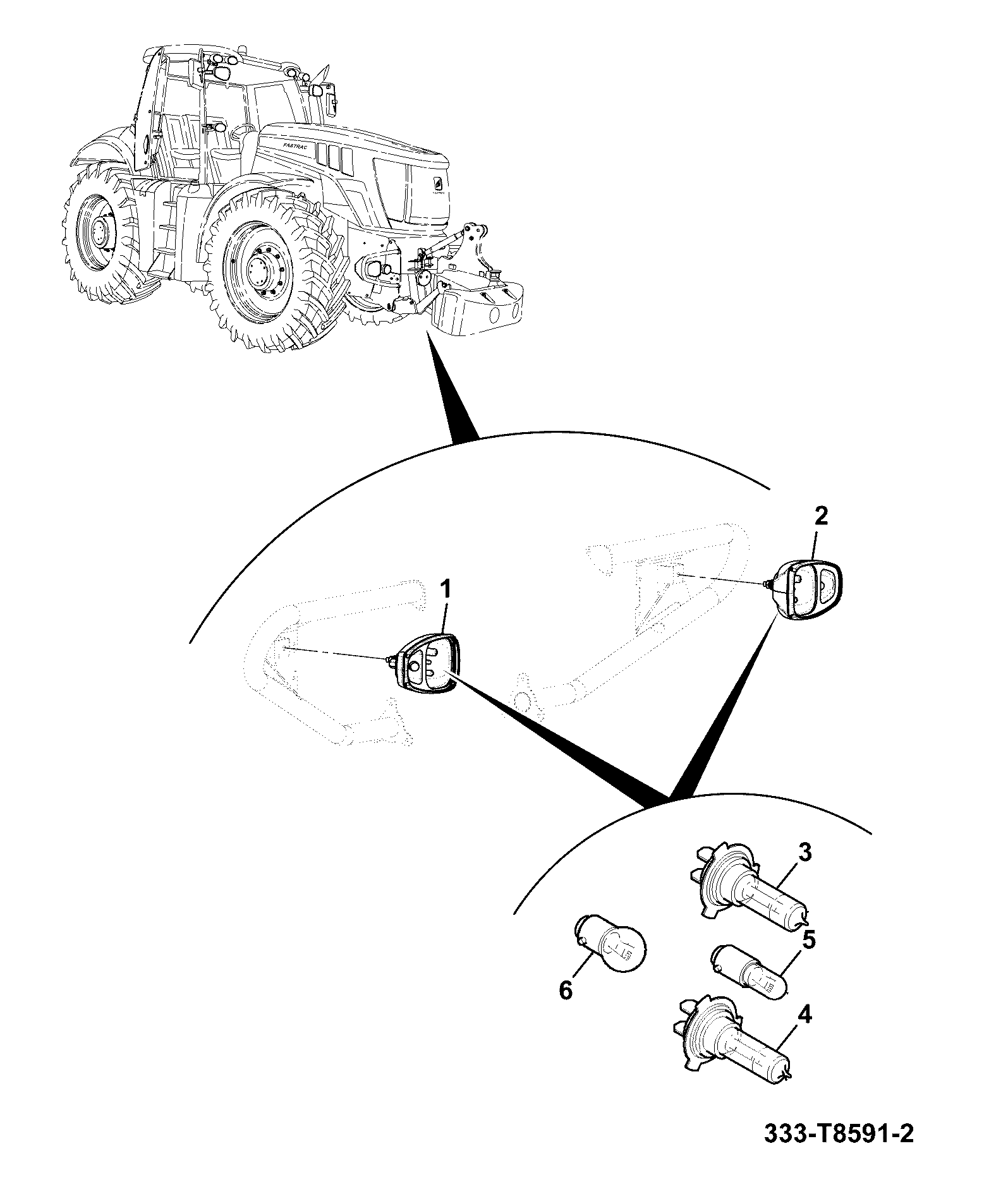 лампа 720/20050 JCB