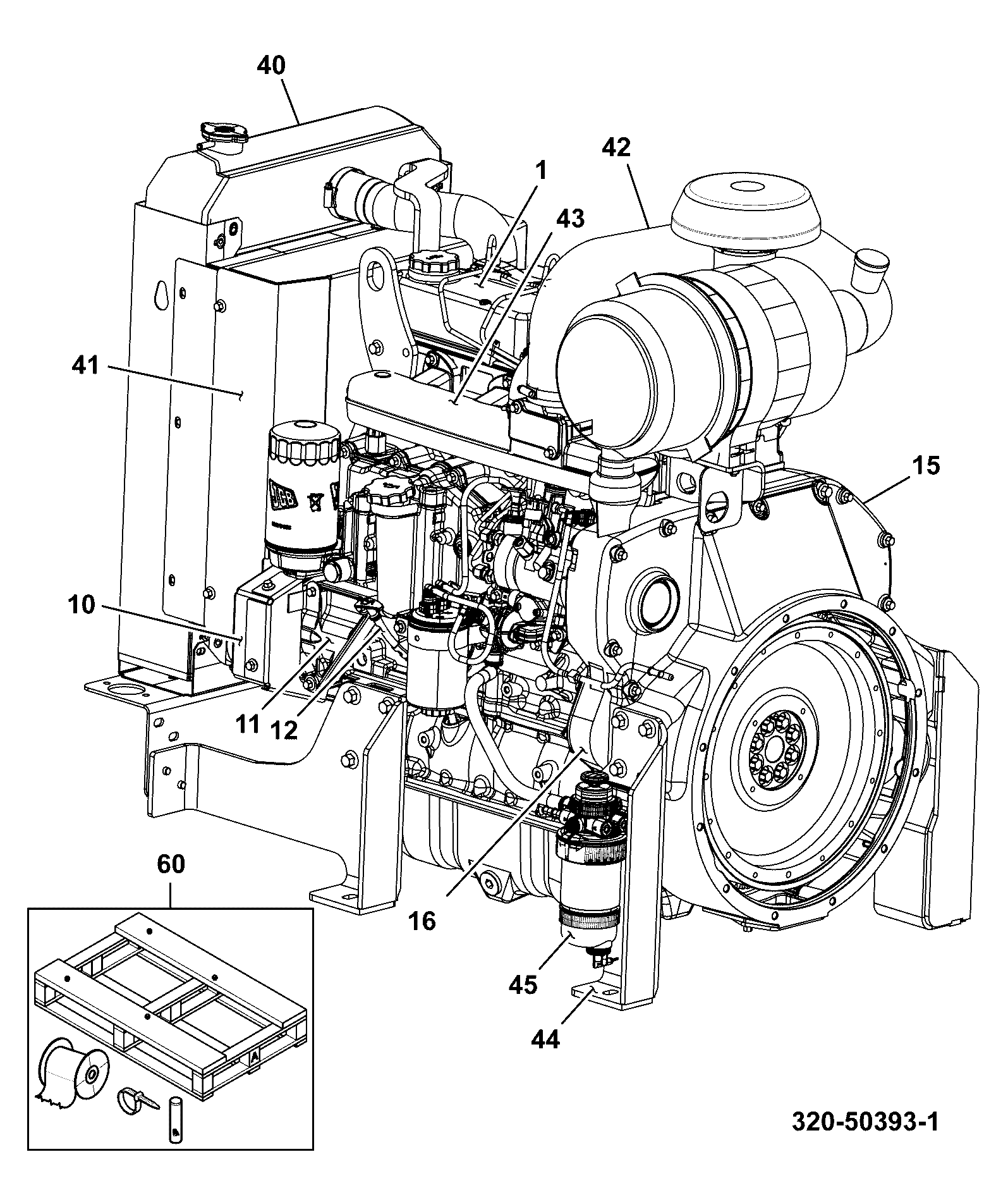 Двигатель 320/40578 JCB