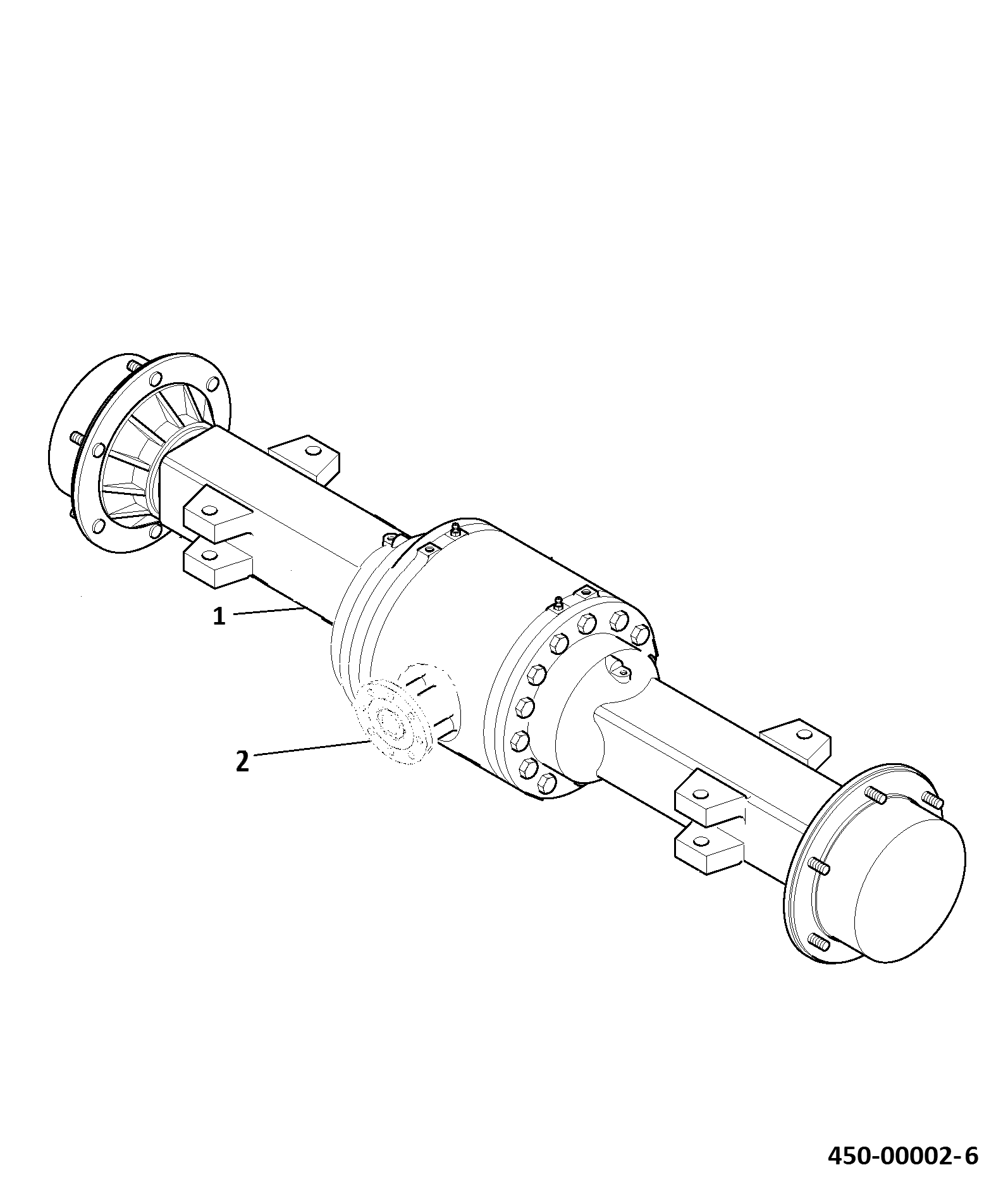 Фланец 458/M6324 JCB