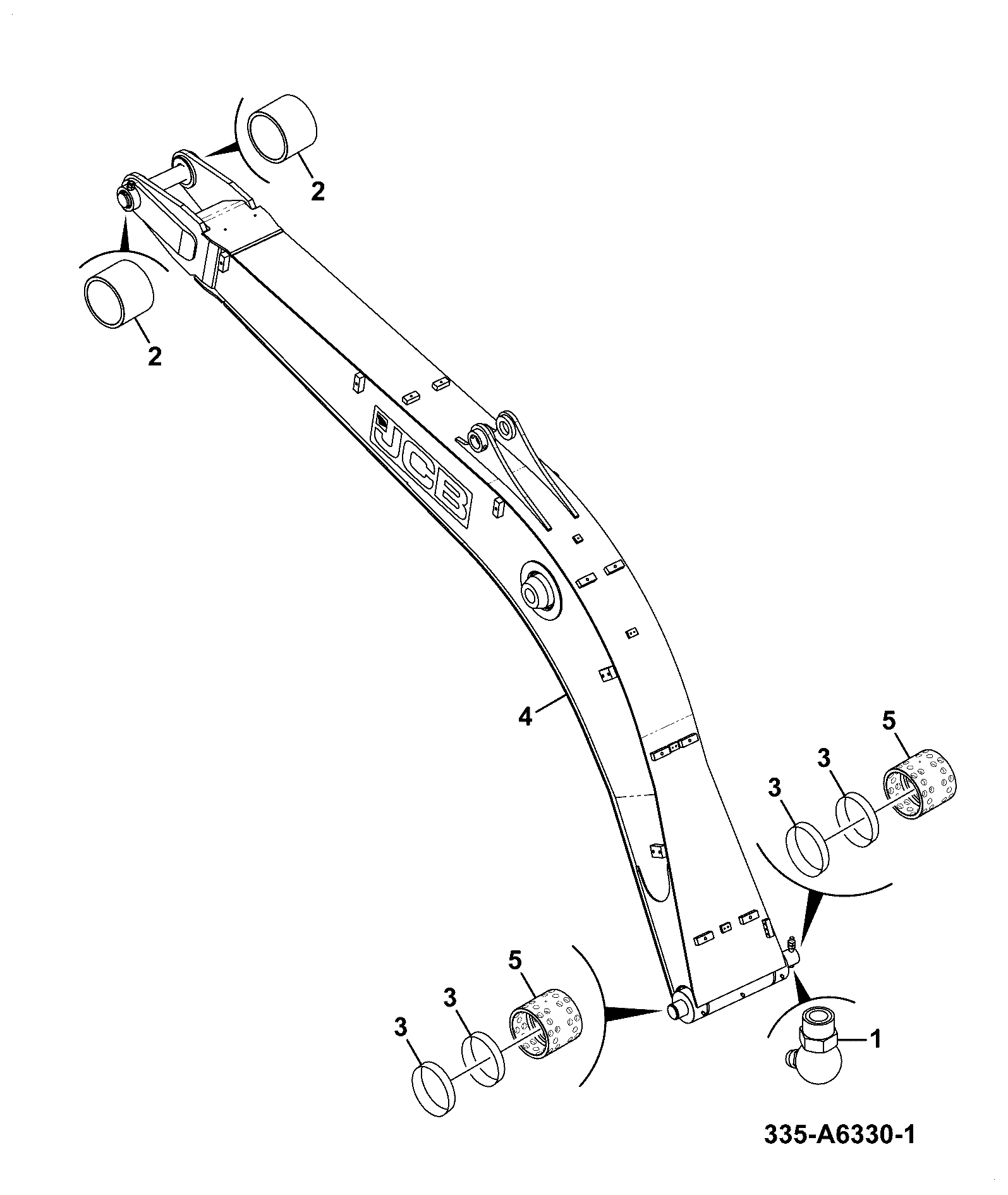 Стрела 332/P2544 JCB
