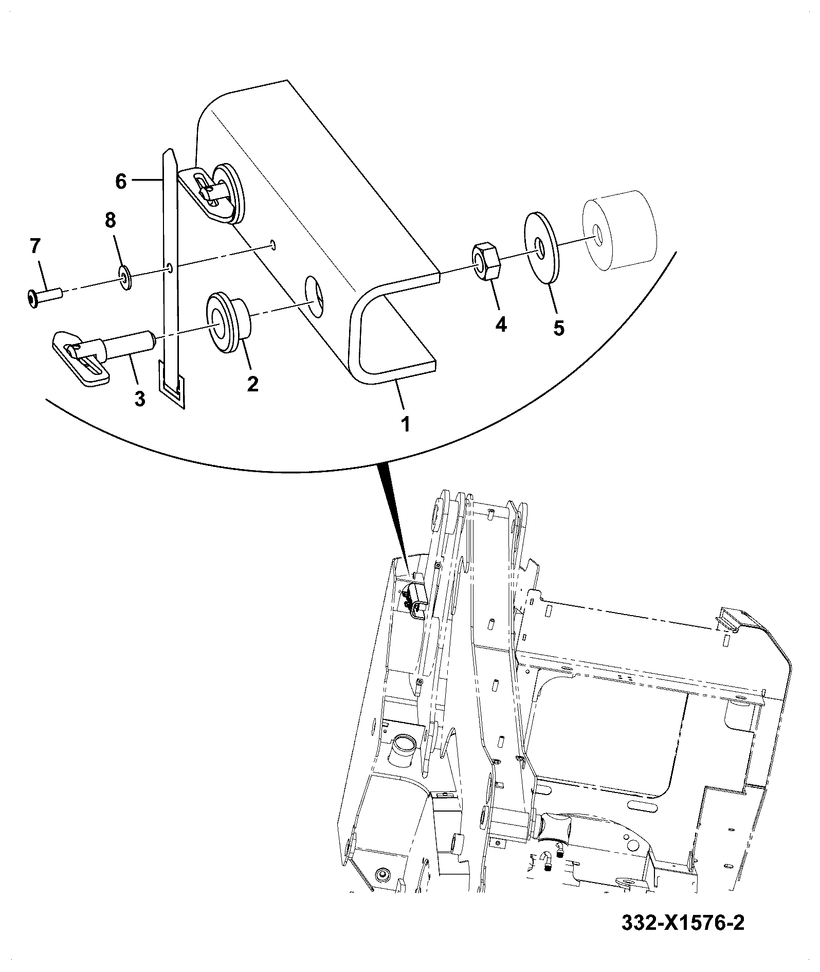 Штампованная деталь 332/X1585 JCB