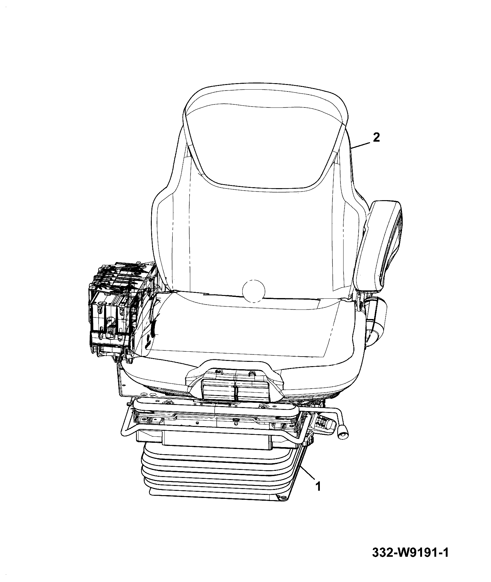 Сиденье 335/C1394 JCB
