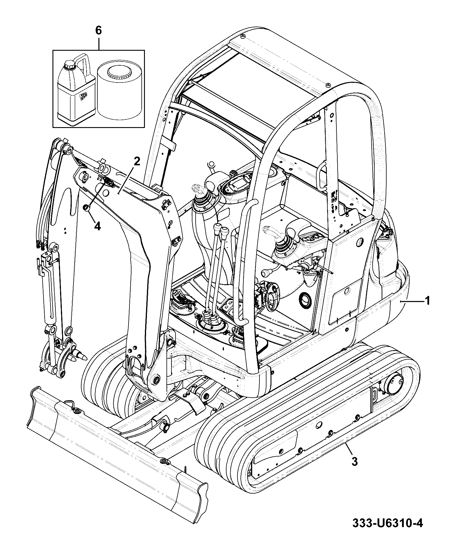 ходовая часть 333/U5587 JCB