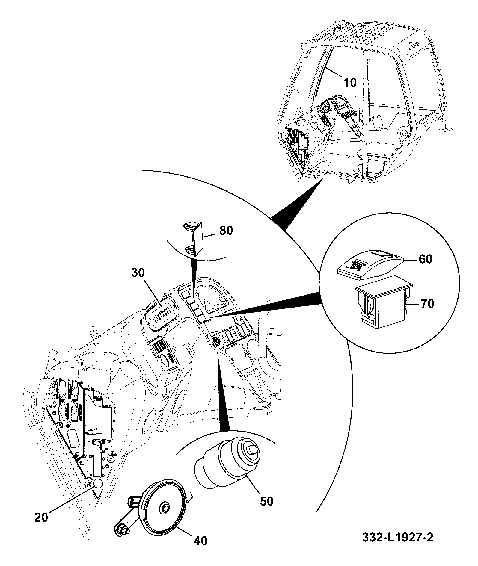 Жгут проводов 332/H3125 JCB