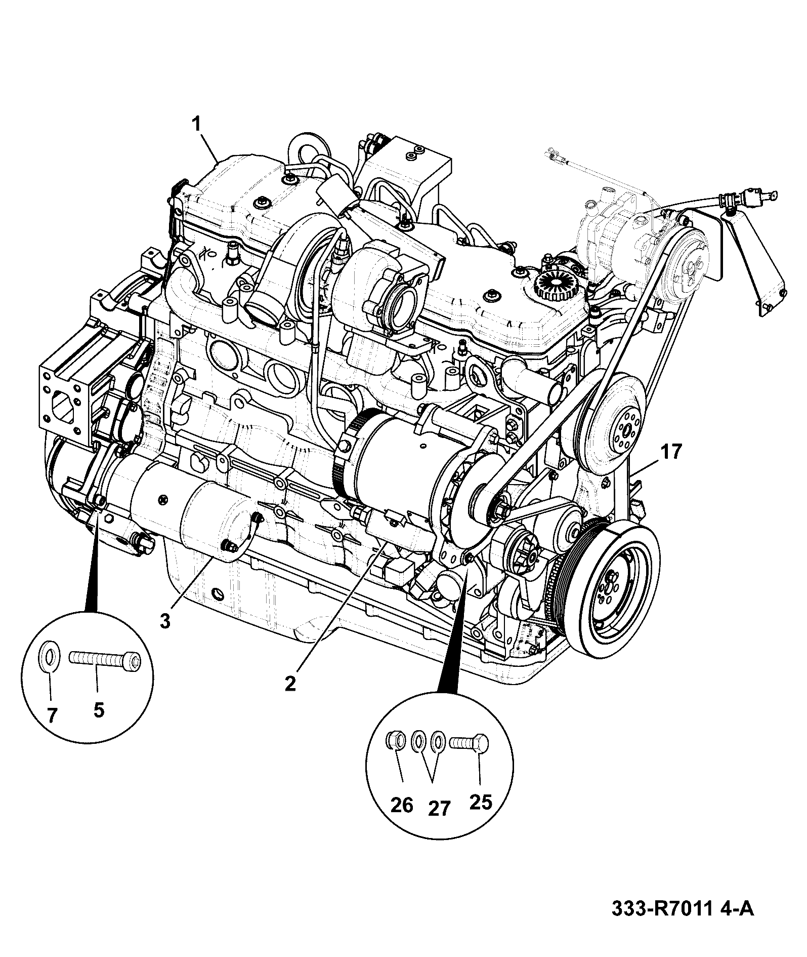 Генератор 334/R2950 JCB