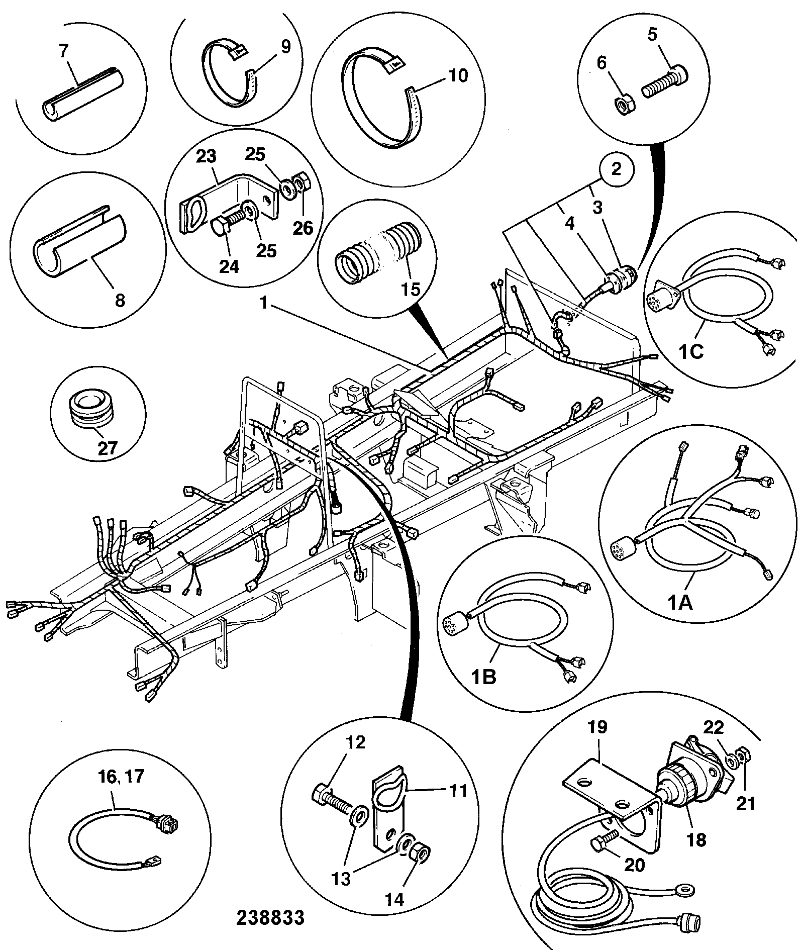 Жгут проводов 718/45500 JCB