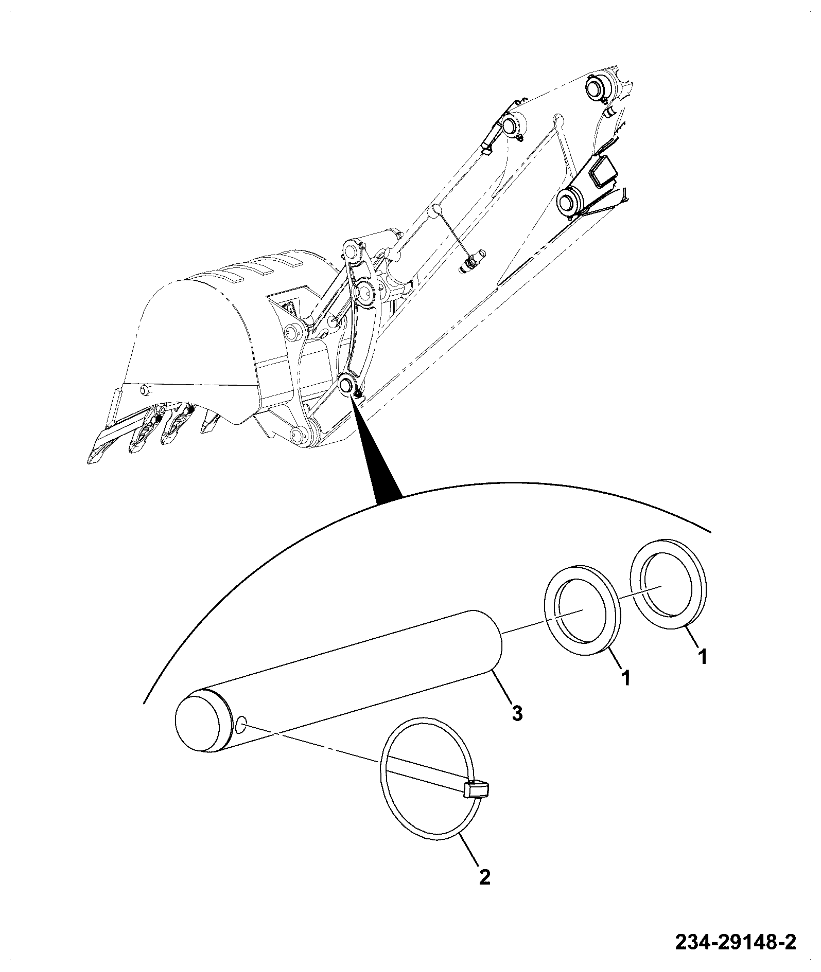 Палец 334/T6751 JCB