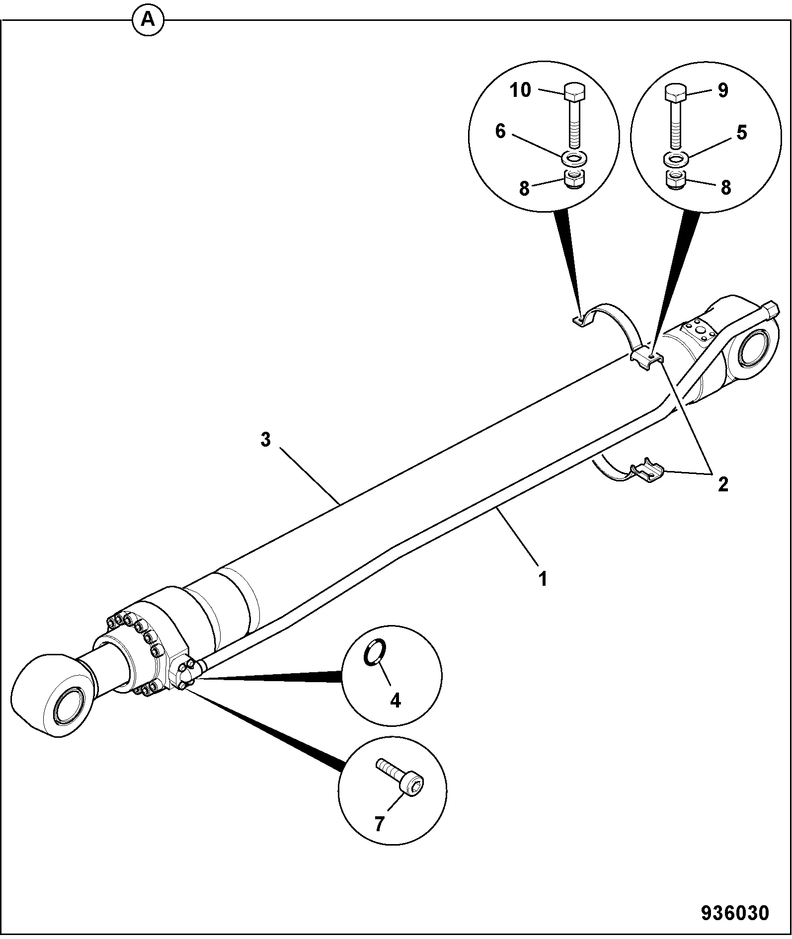 Гидроцилиндр 331/54622 JCB