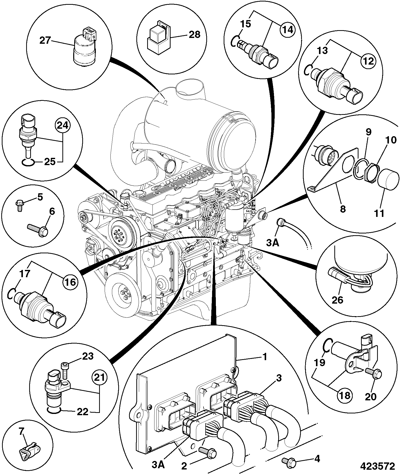 Жгут проводов 721/11242 JCB