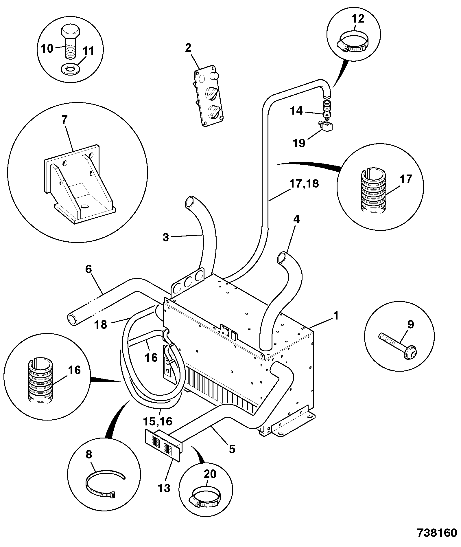 Комплект 215/12137 JCB