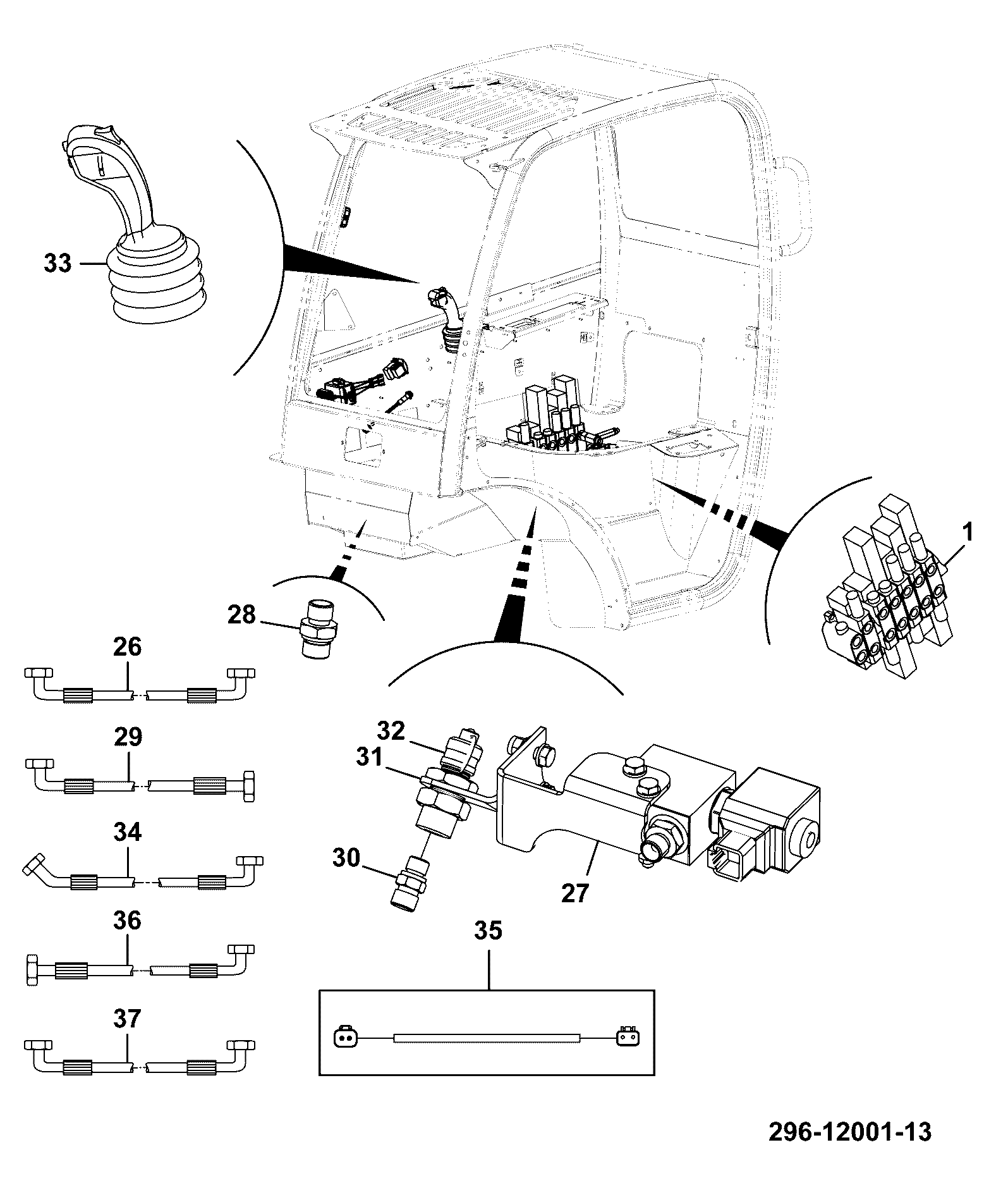 Клапан 296/12340 JCB