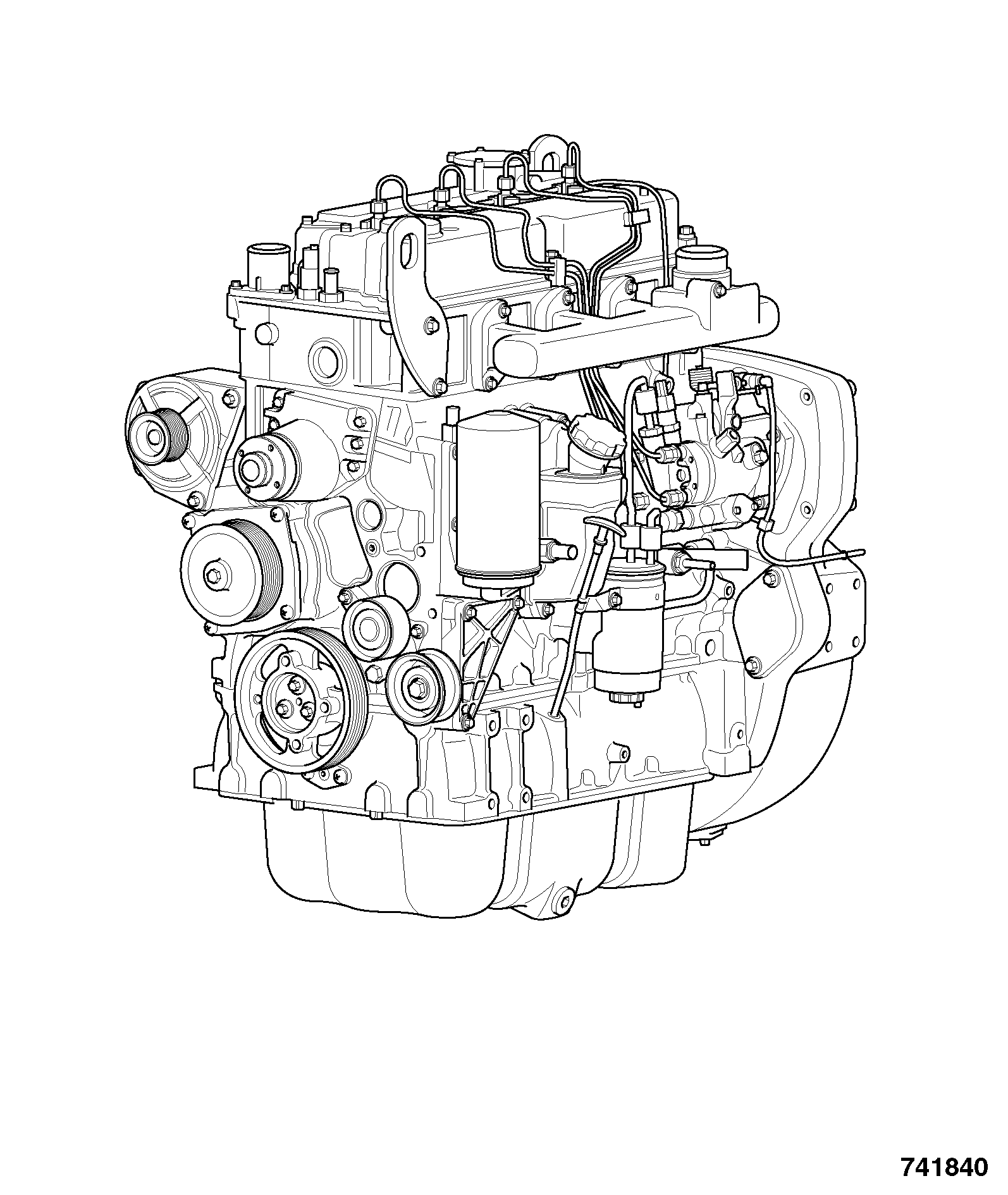 Двигатель 320/40239 JCB