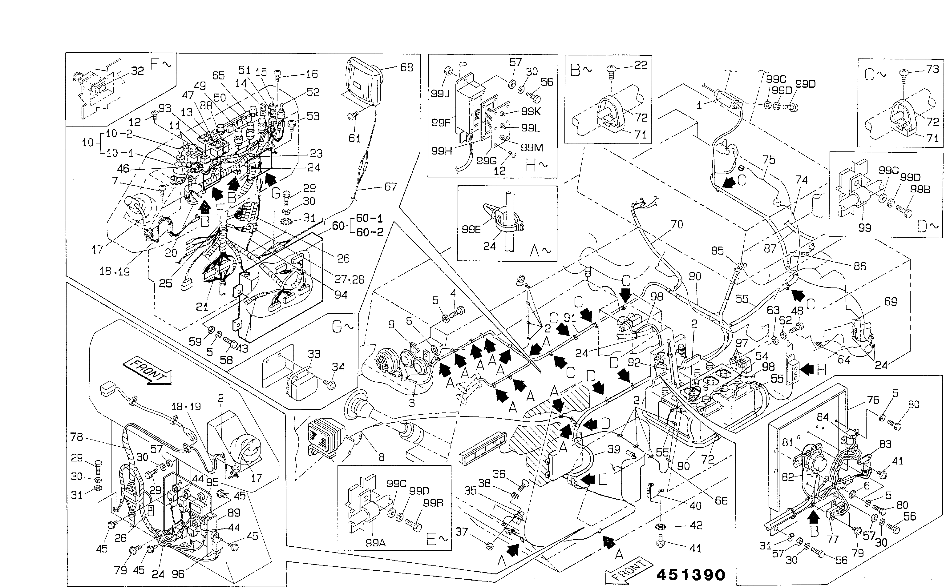 Жгут проводов KTR0369 JCB