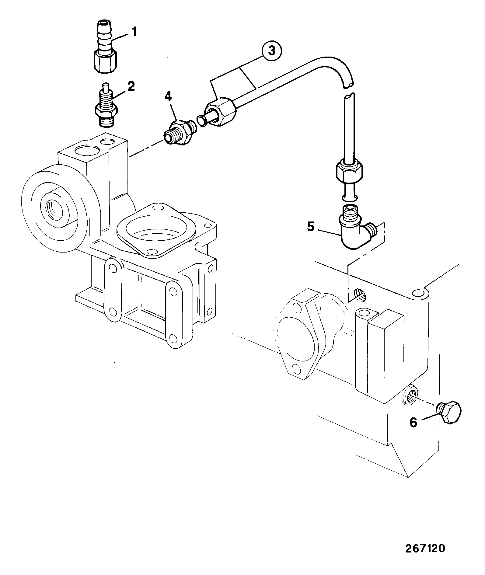 Переходник 02/910623 JCB