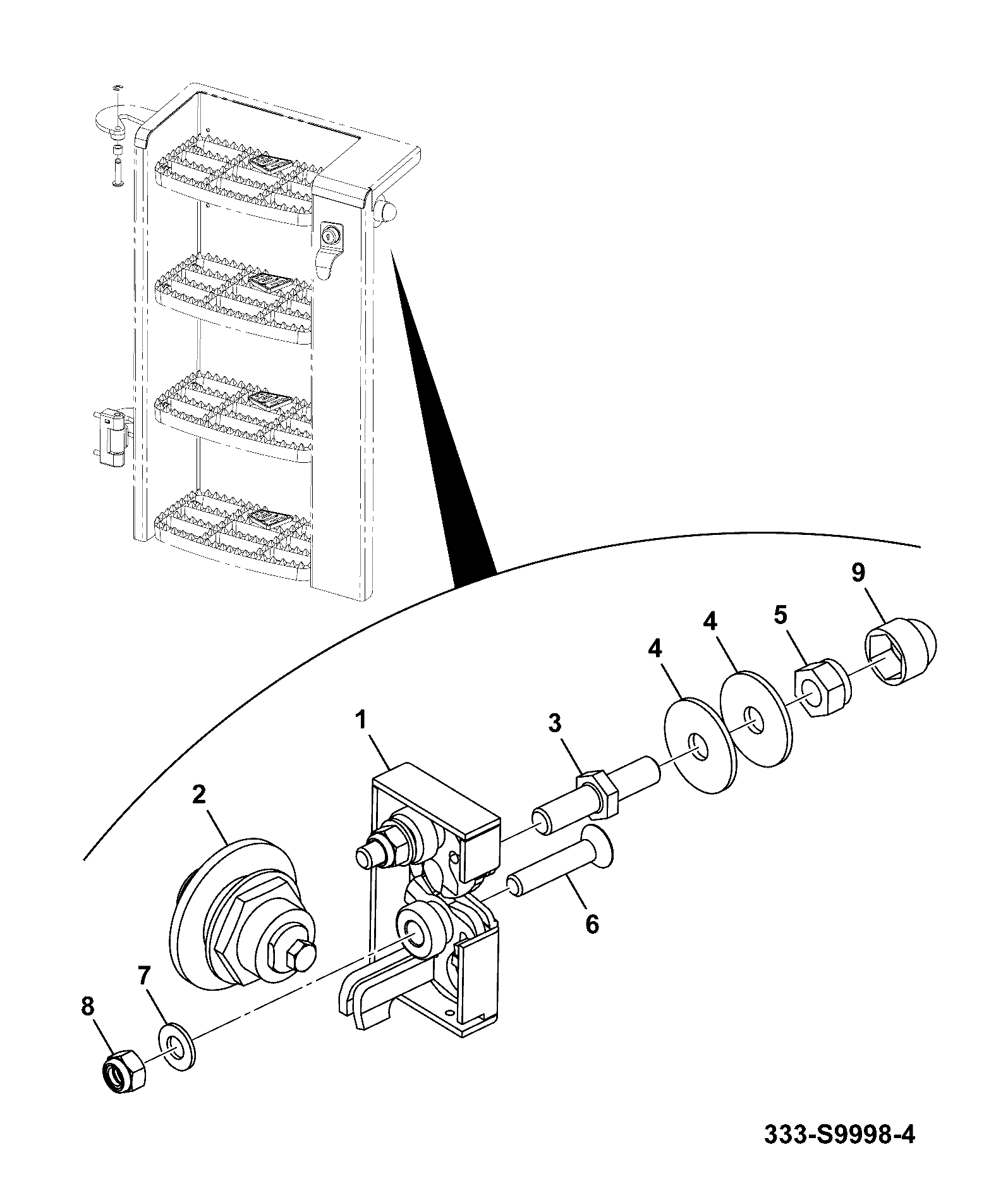 Замок 331/61809 JCB