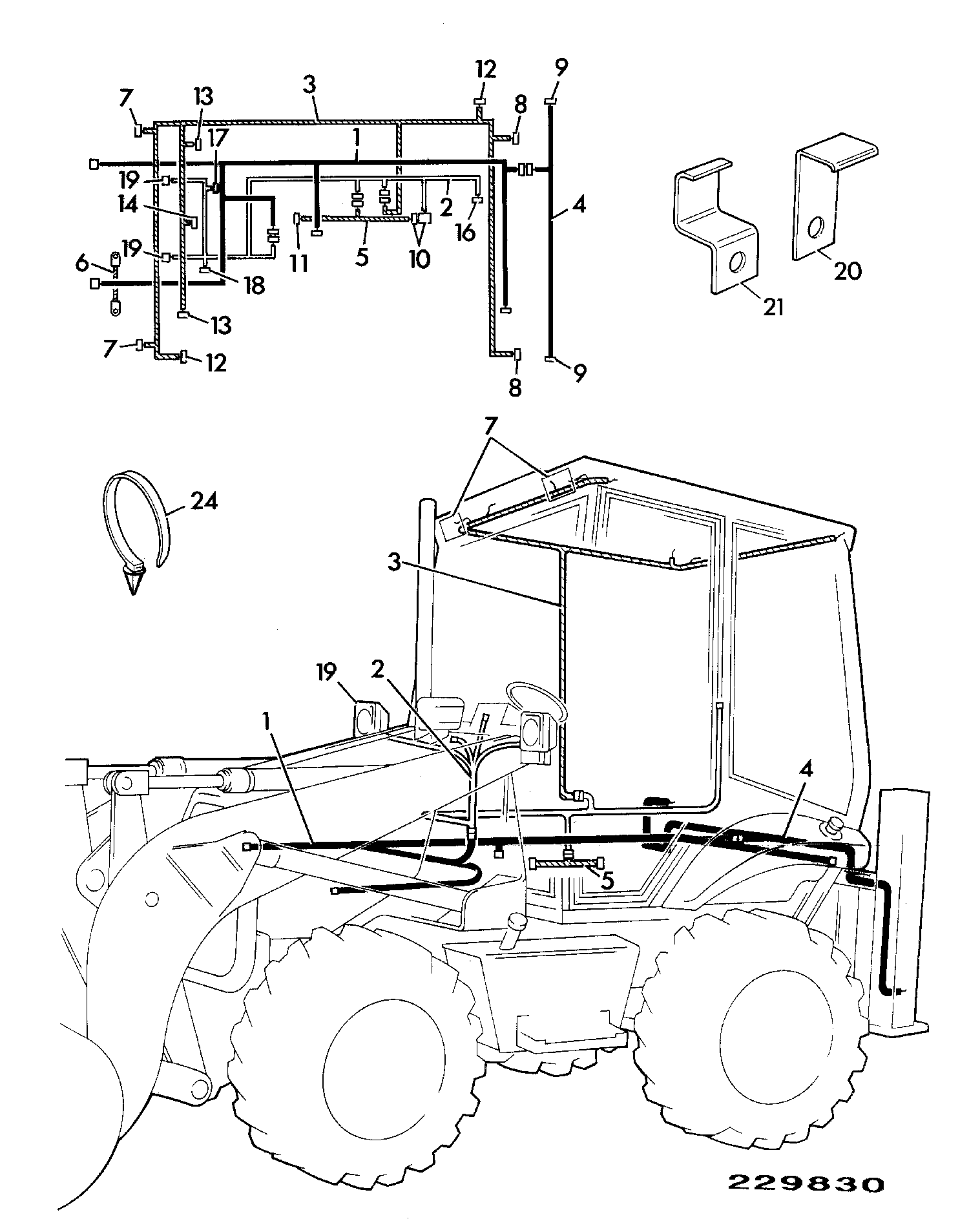 Жгут проводов 721/00044 JCB