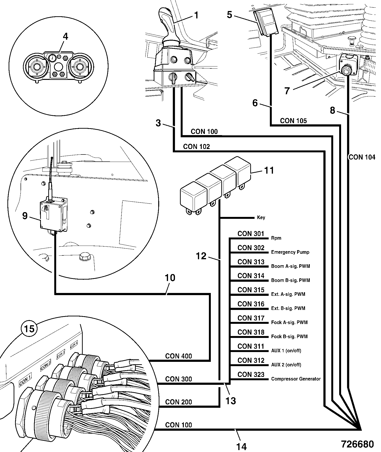 Жгут проводов 332/C2925 JCB