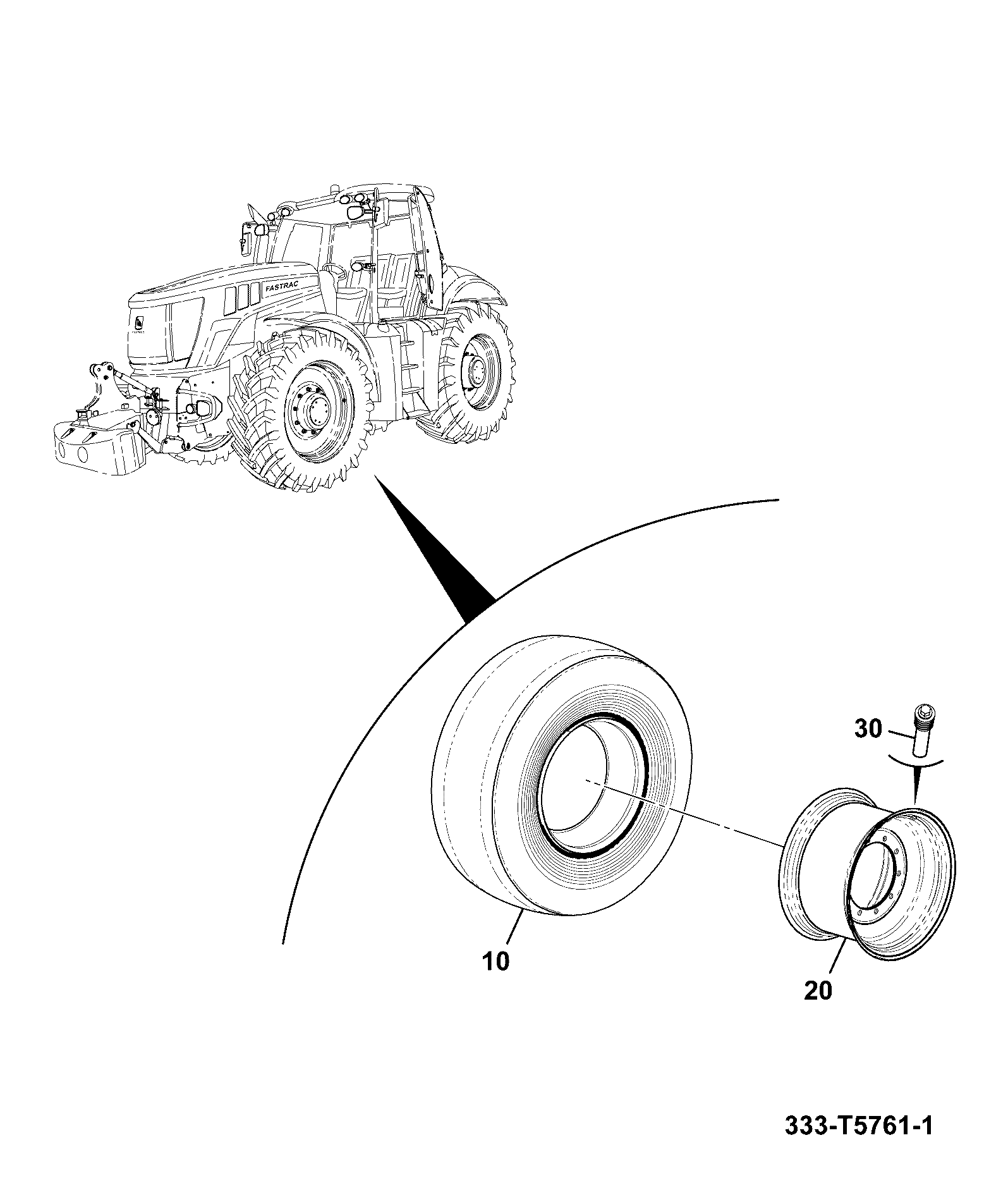 Обод 333/T5656 JCB