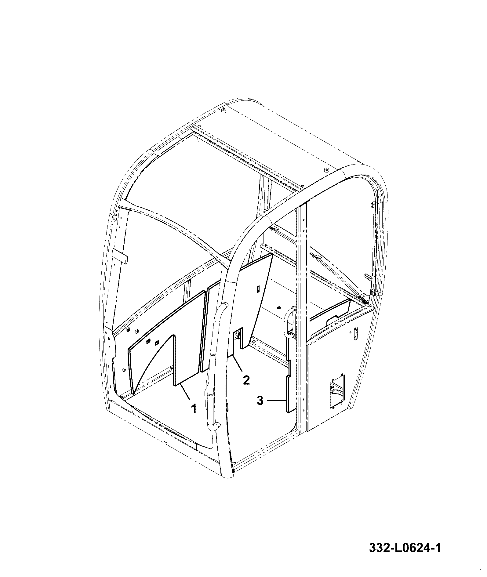 Панель 332/L0625 JCB