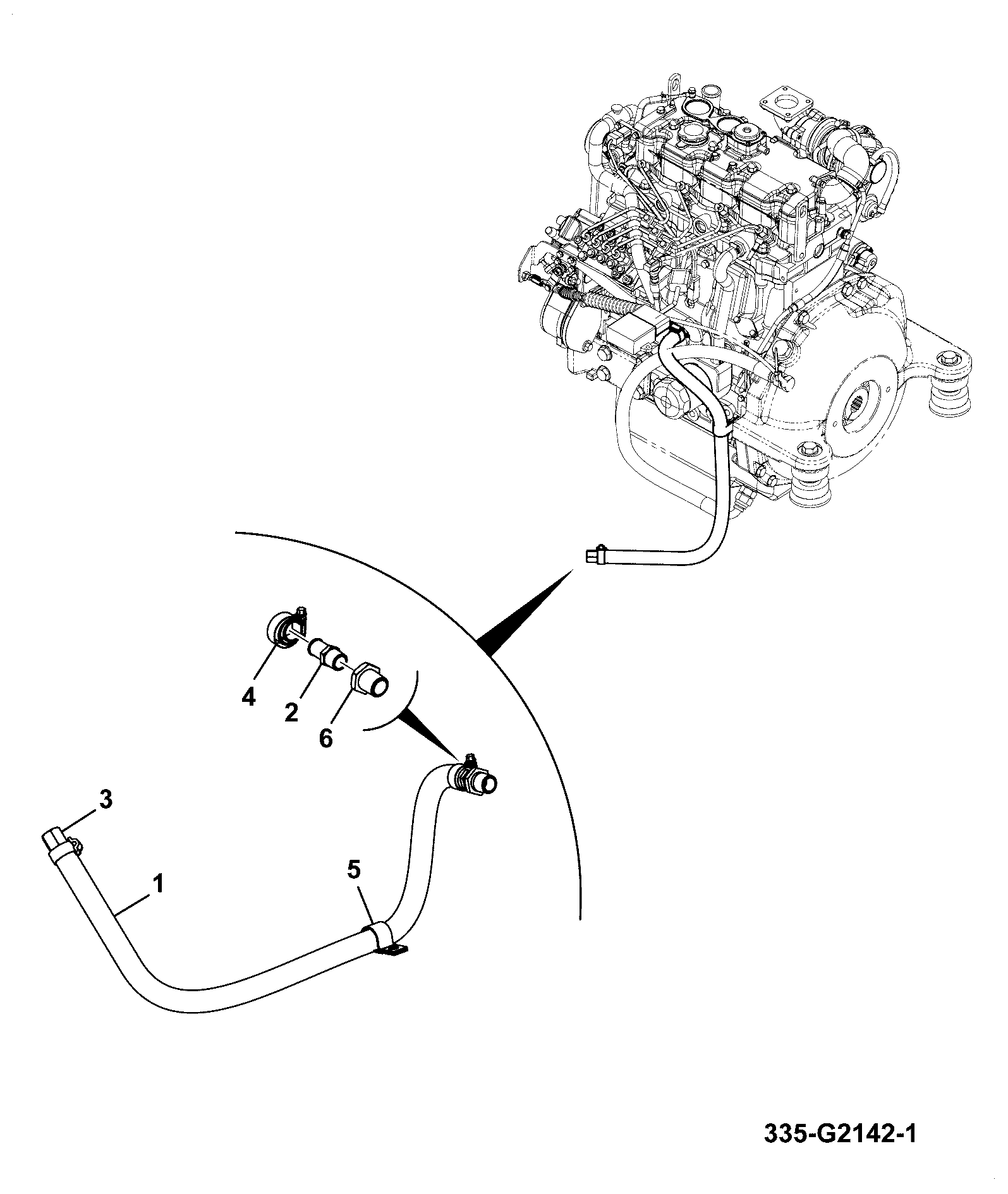 Шланг 335/G2151 JCB