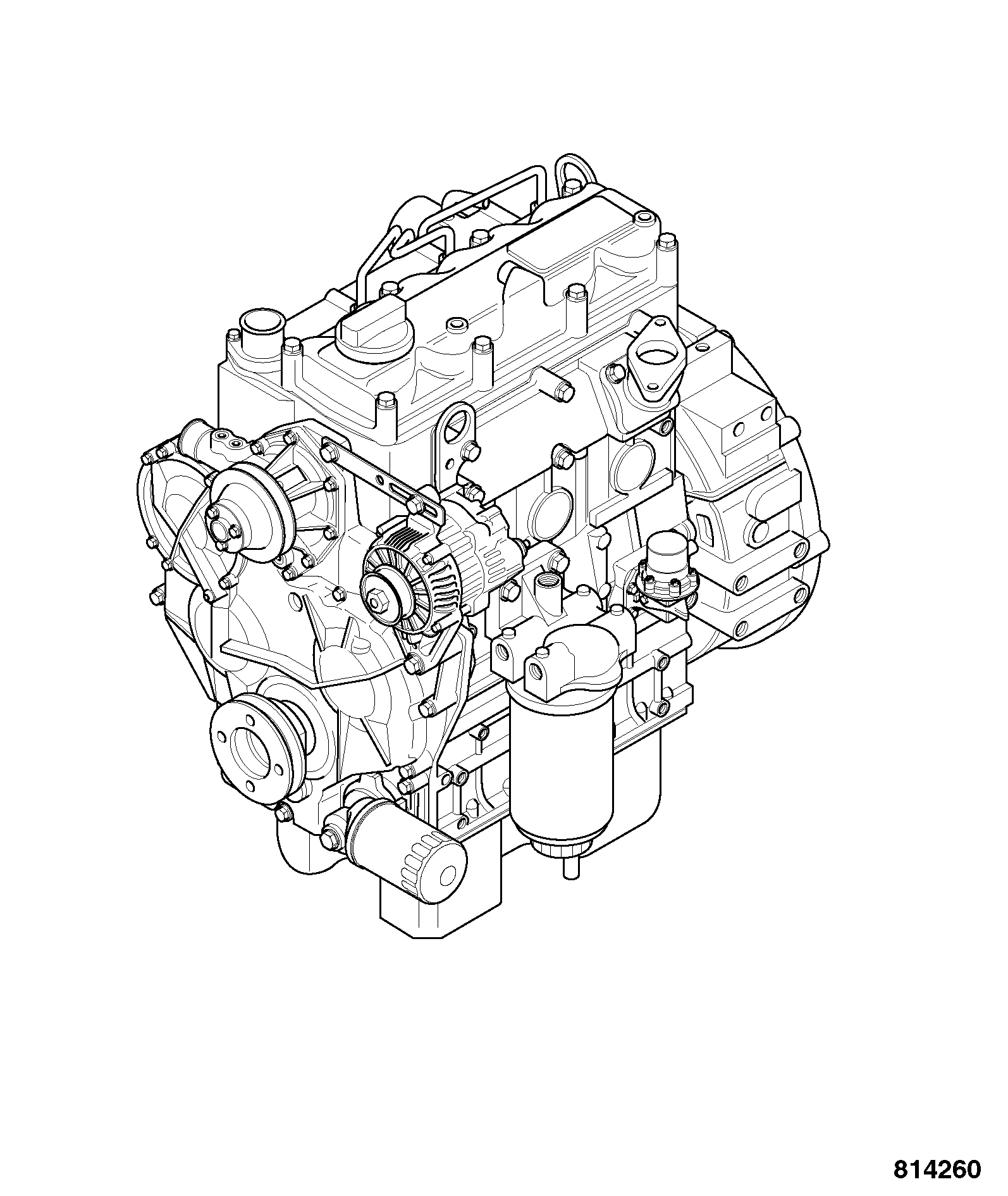 двигатель 321/10001 JCB