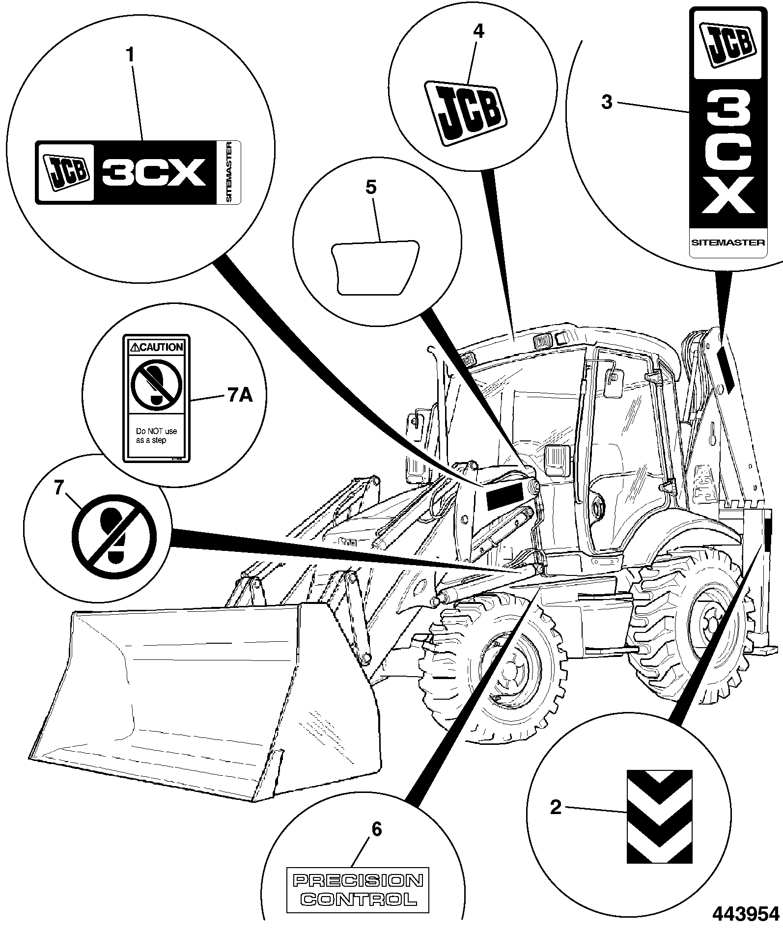наклейка 817/18075 JCB