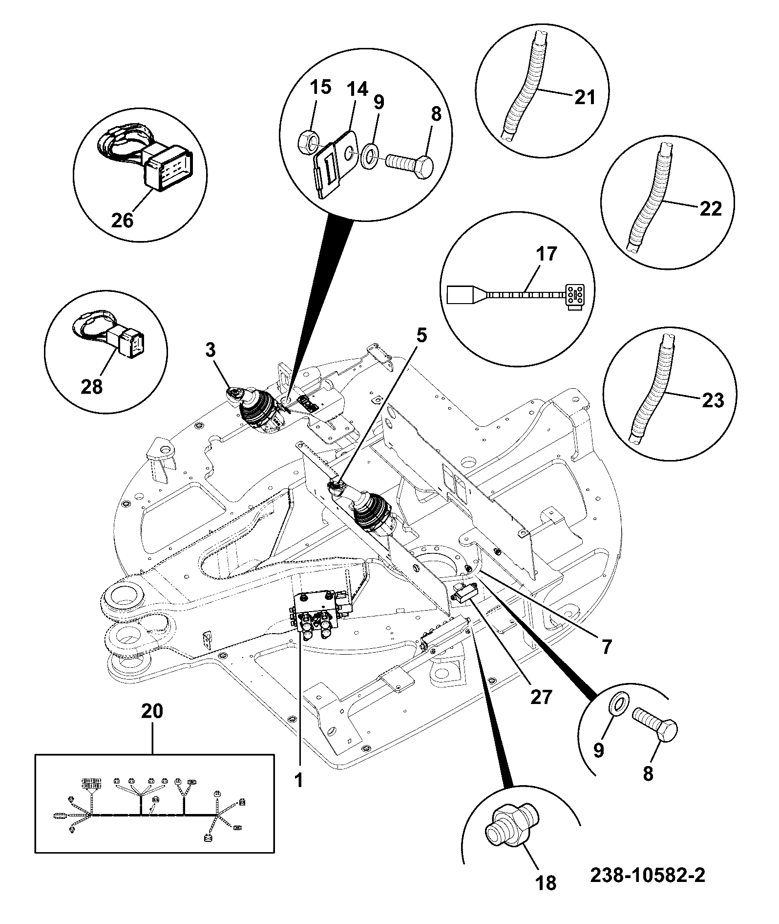 Клапан 238/10583 JCB