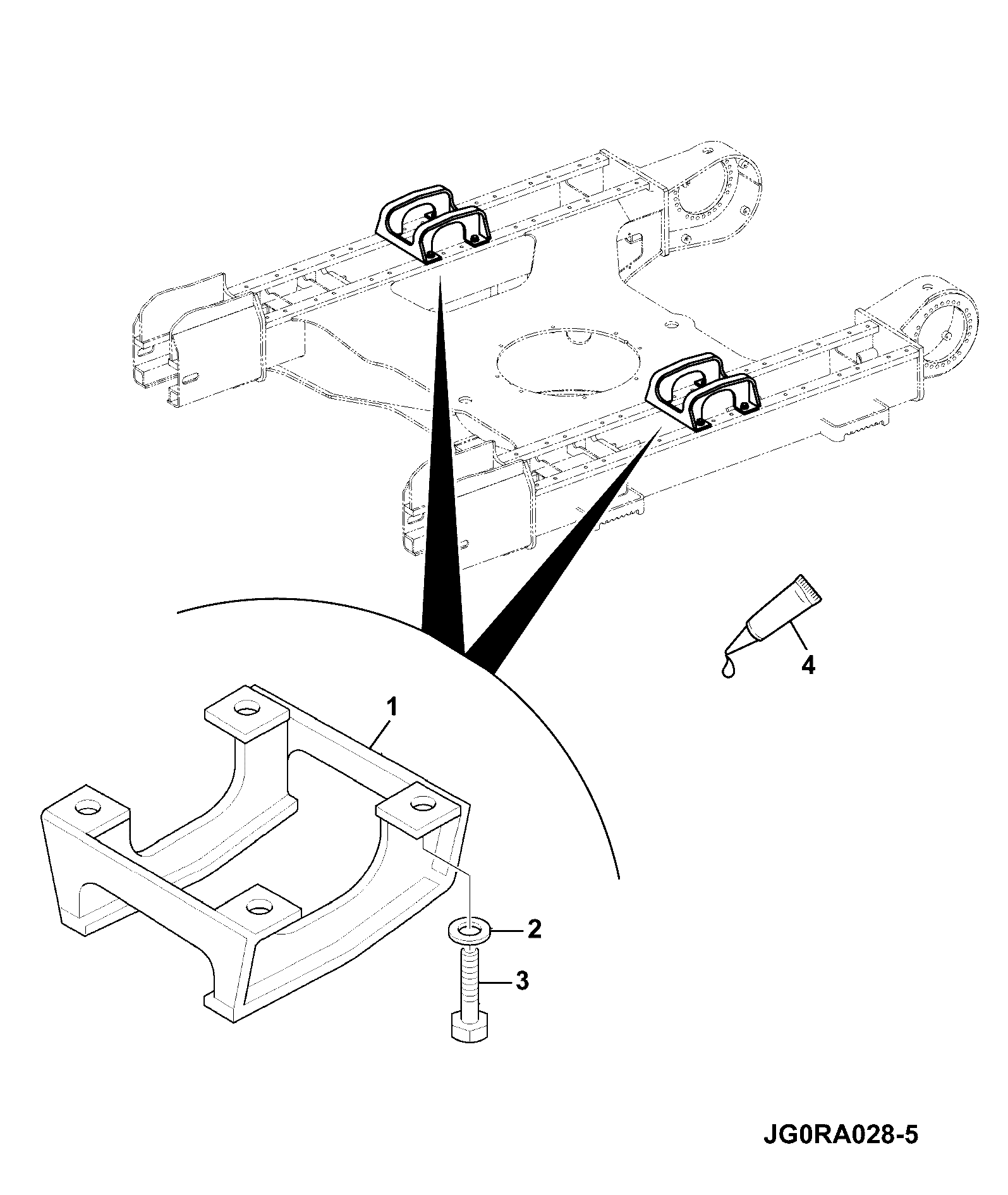 направляющая 331/22432 JCB
