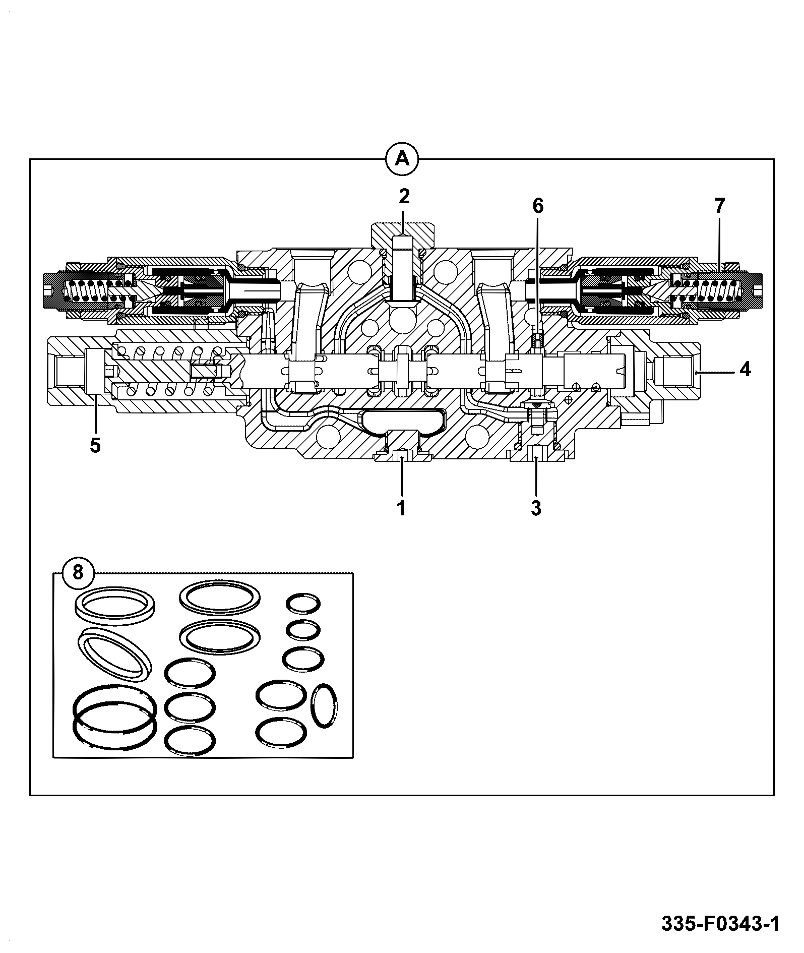 Винт 335/F0344 JCB
