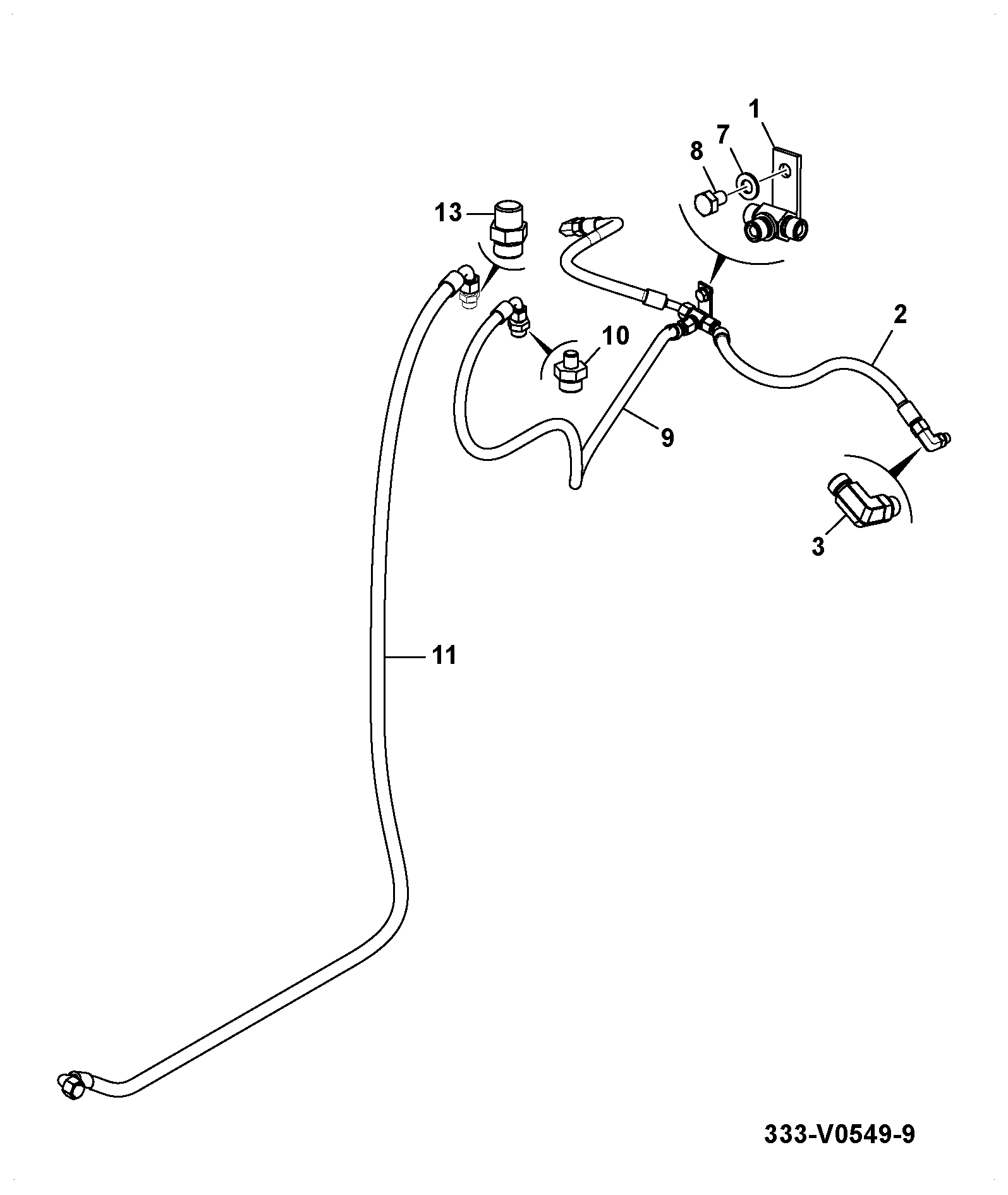 Шланг 32AM/EU138 JCB