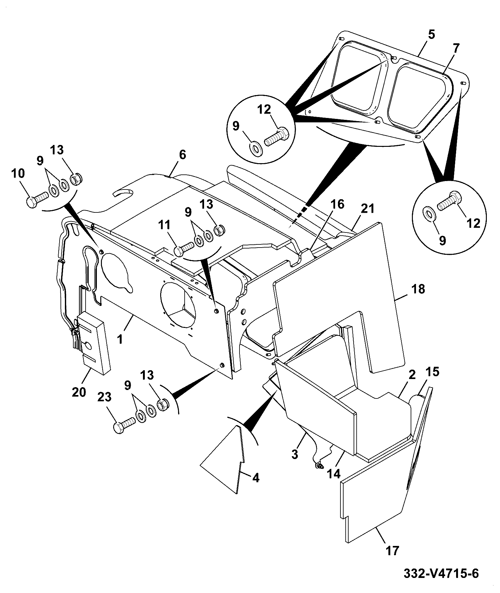 Шумоизоляция 333/S0022 JCB