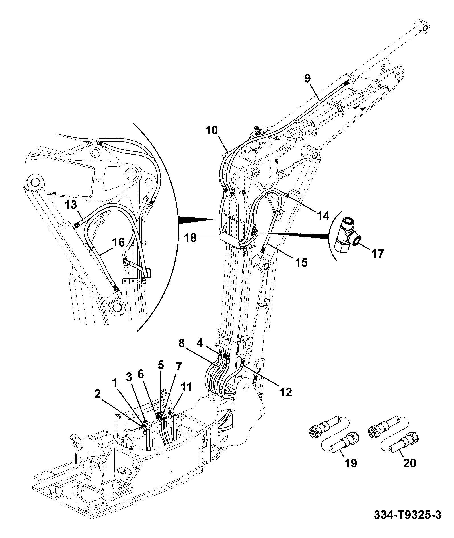 Шланг 334/U0688 JCB