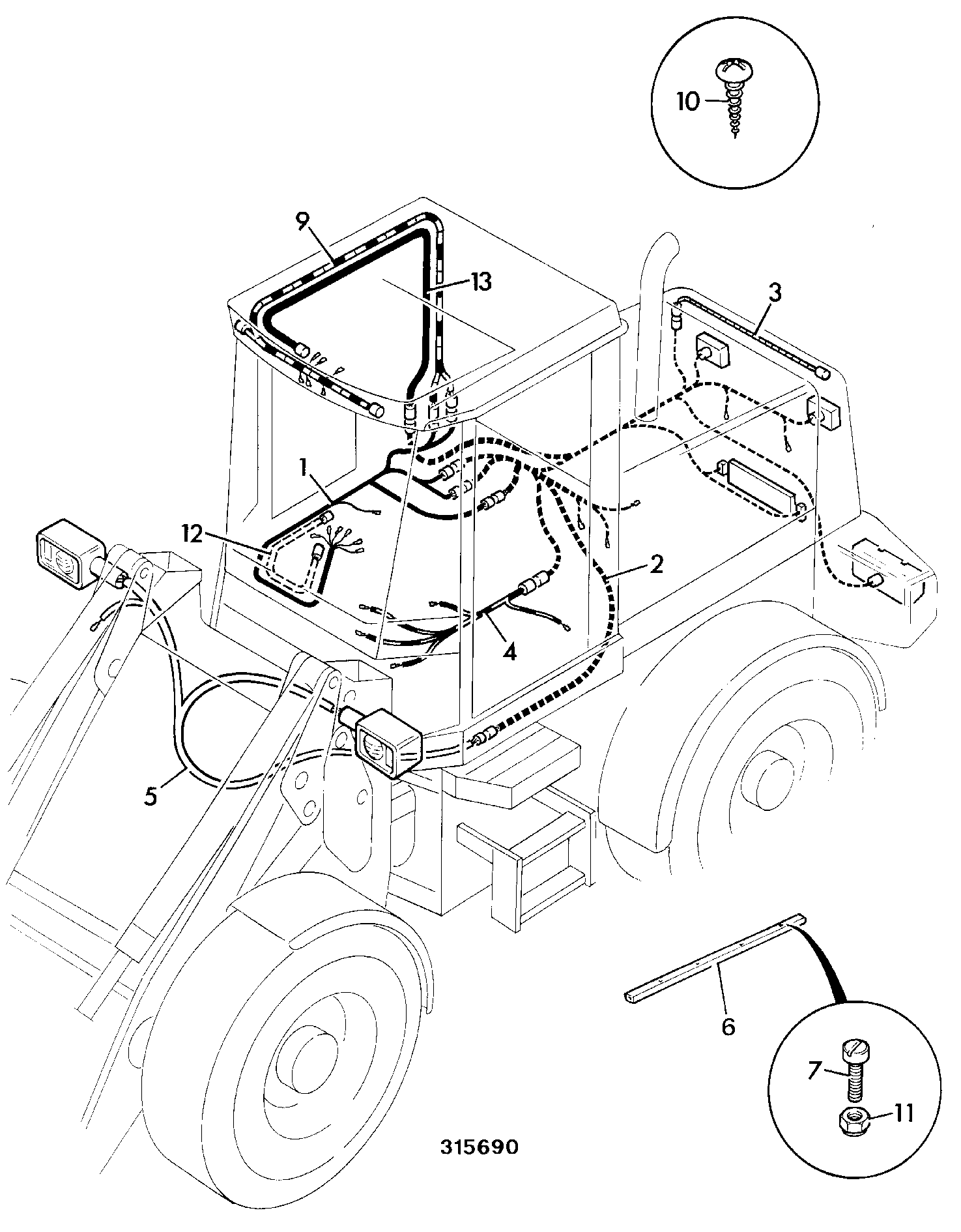Жгут проводов 721/00720 JCB