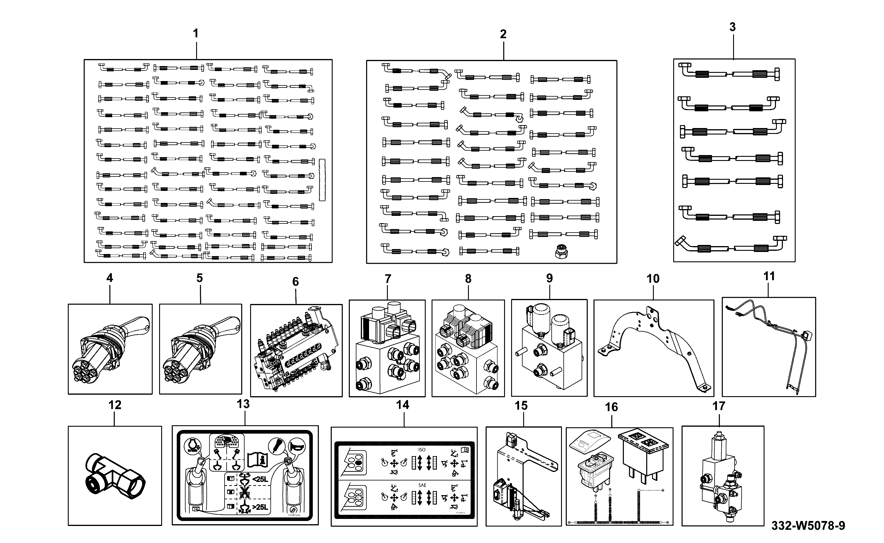 электрооборудование 332/V8064 JCB